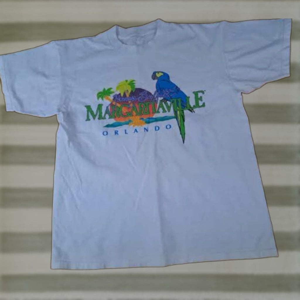 Vintage VINTAGE Margaritaville Orlando White T-Shirt L Unbranded Unisex Adults Short Sleeve Shirt Mens Womens Size L / US 10 / IT 46 - 1 Thumbnail