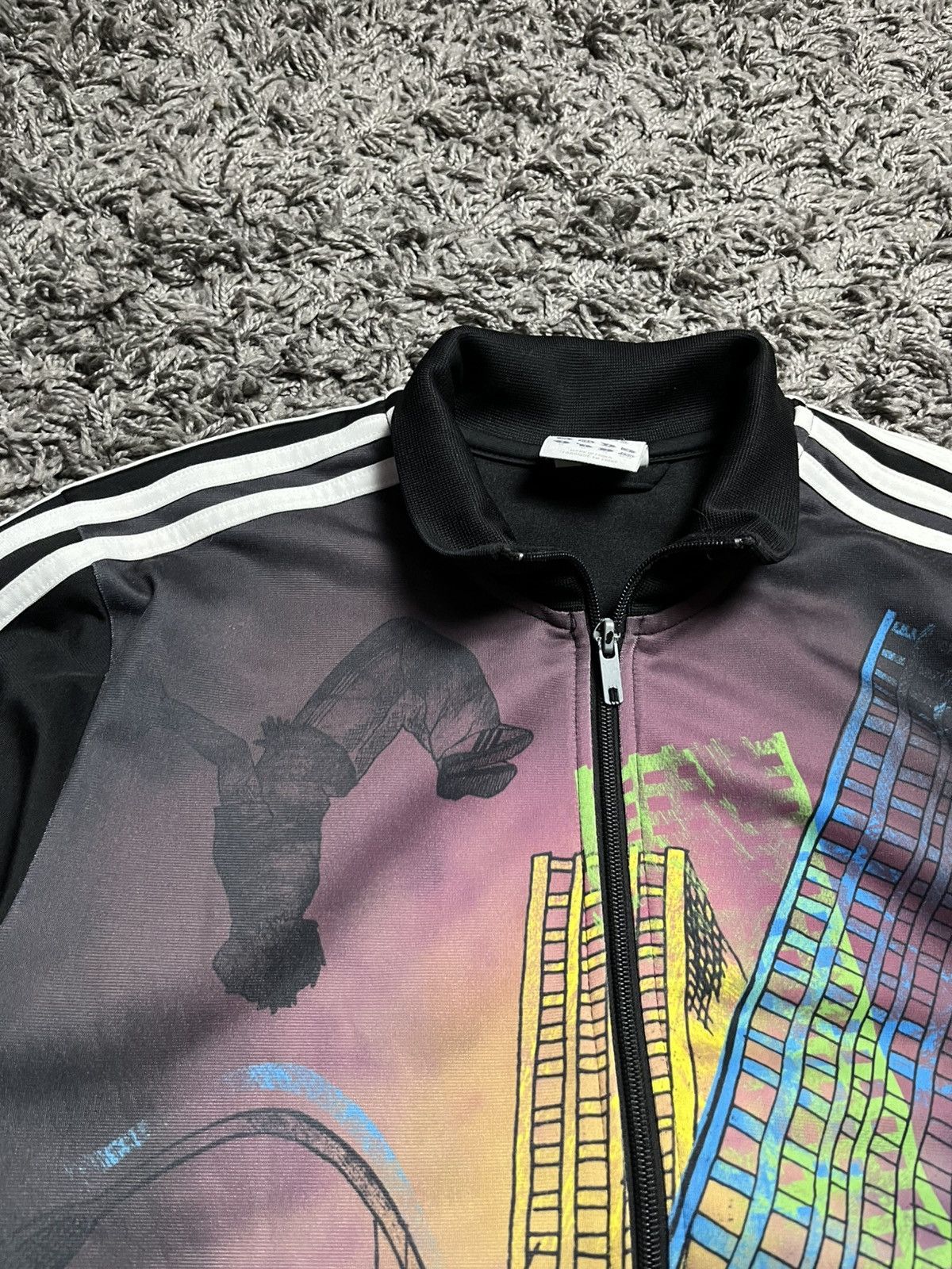 Adidas Vintage 2010 Adidas "Parkour/Graffiti" Track Jacket Rare Size US M / EU 48-50 / 2 - 4 Thumbnail