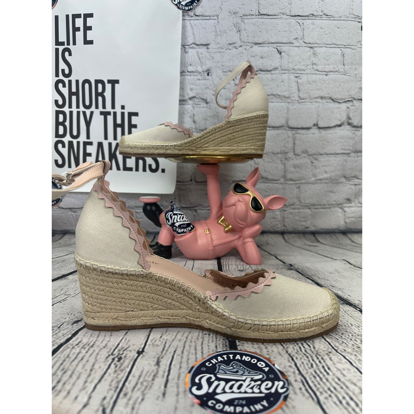 Kate Spade Espadrille Wedge Thea Sandals Shoes Womens 9 NEW