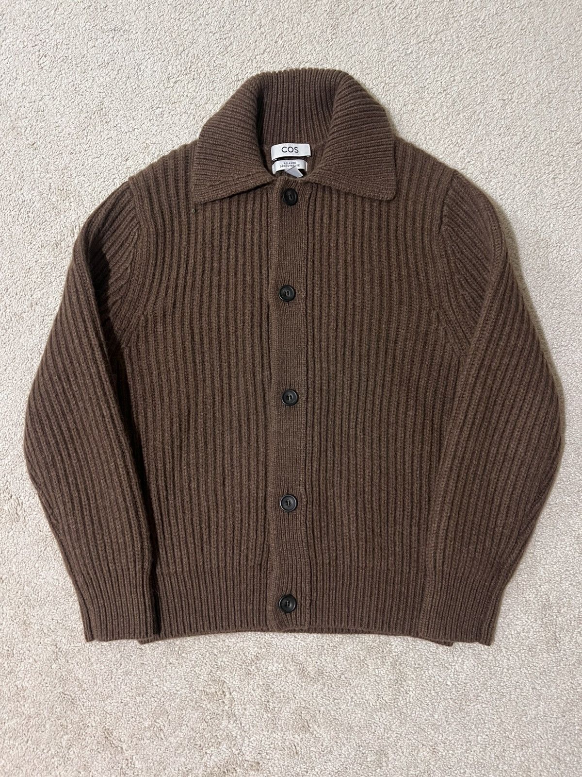 Cos XS Cos Ribbed Alpaca Blend Cardigan | Grailed