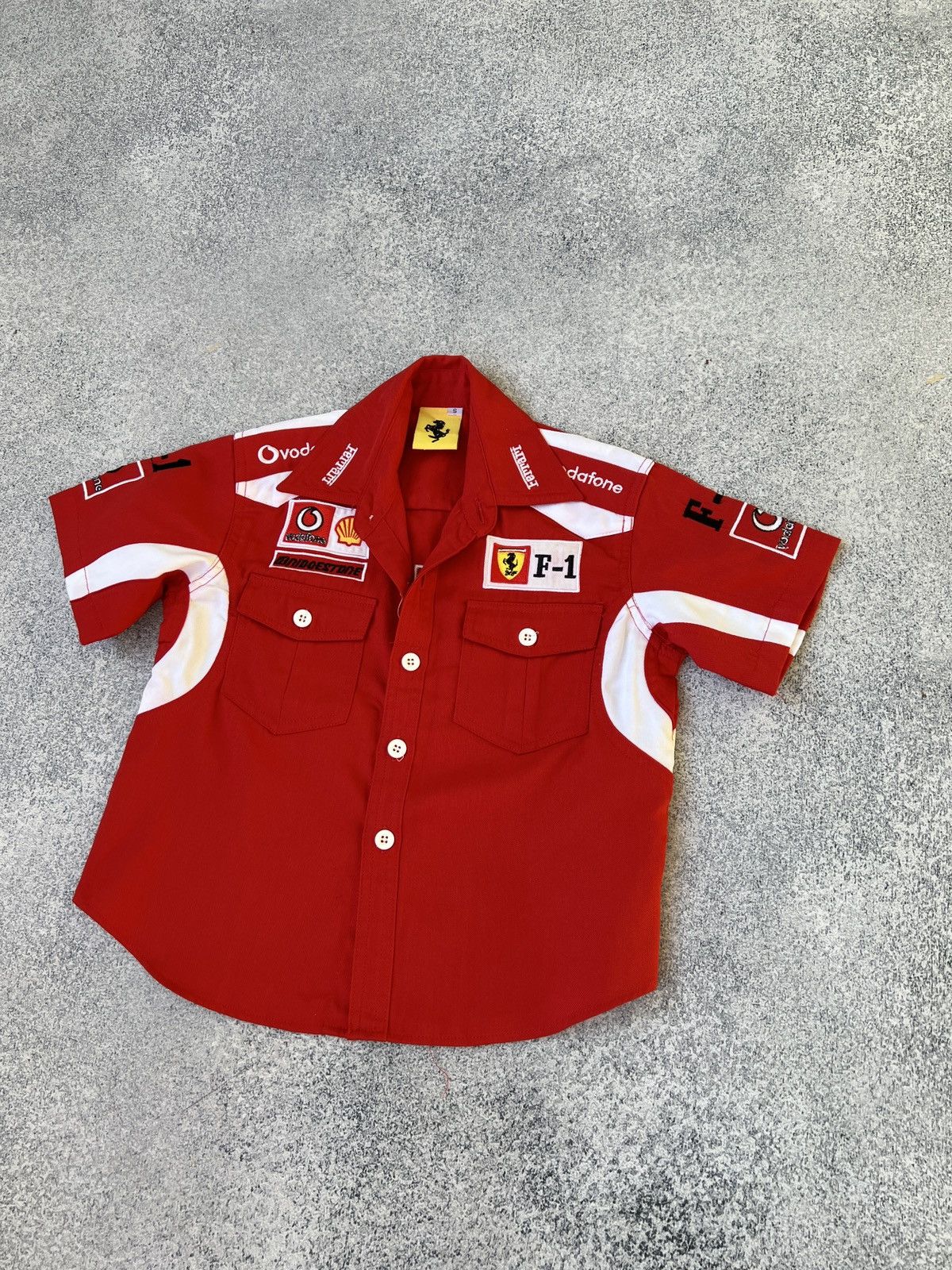 Ferrari × Vintage Vintage Kids Racing Ferrari Button up shirt Size US S / EU 44-46 / 1 - 2 Thumbnail