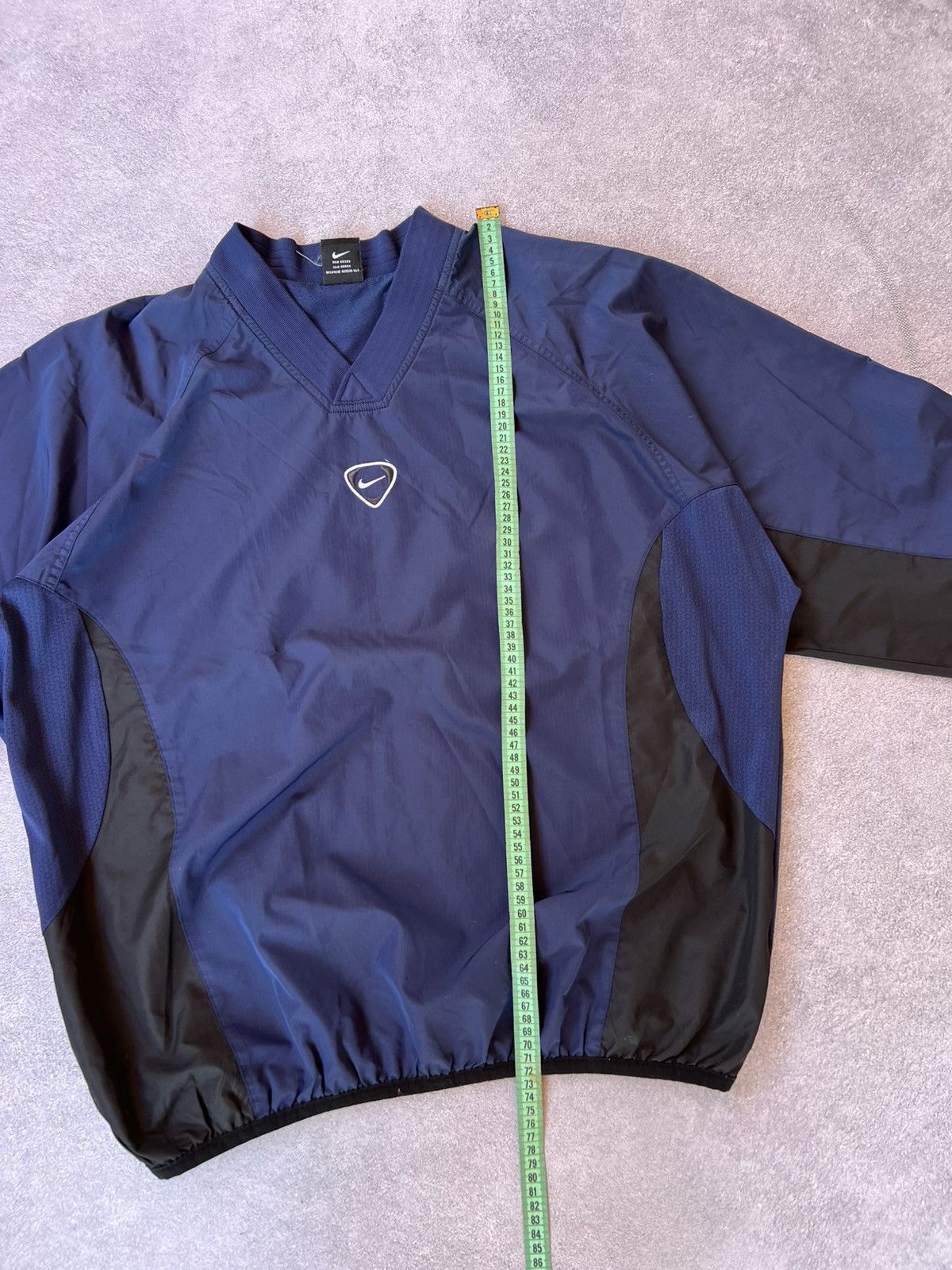 Nike 🔥 Vintage 90s Nike Dark Navy Nylon Pullover – Size L Size US L / EU 52-54 / 3 - 6 Thumbnail