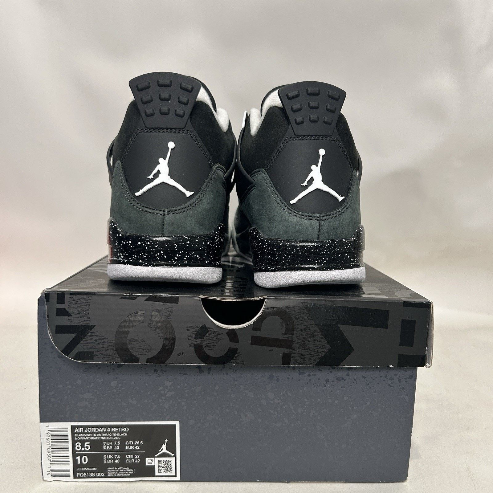 Nike Nike Jordan 4 Retro OG “Fear/Black White Grey” Size US 8.5 / EU 41-42 - 4 Thumbnail