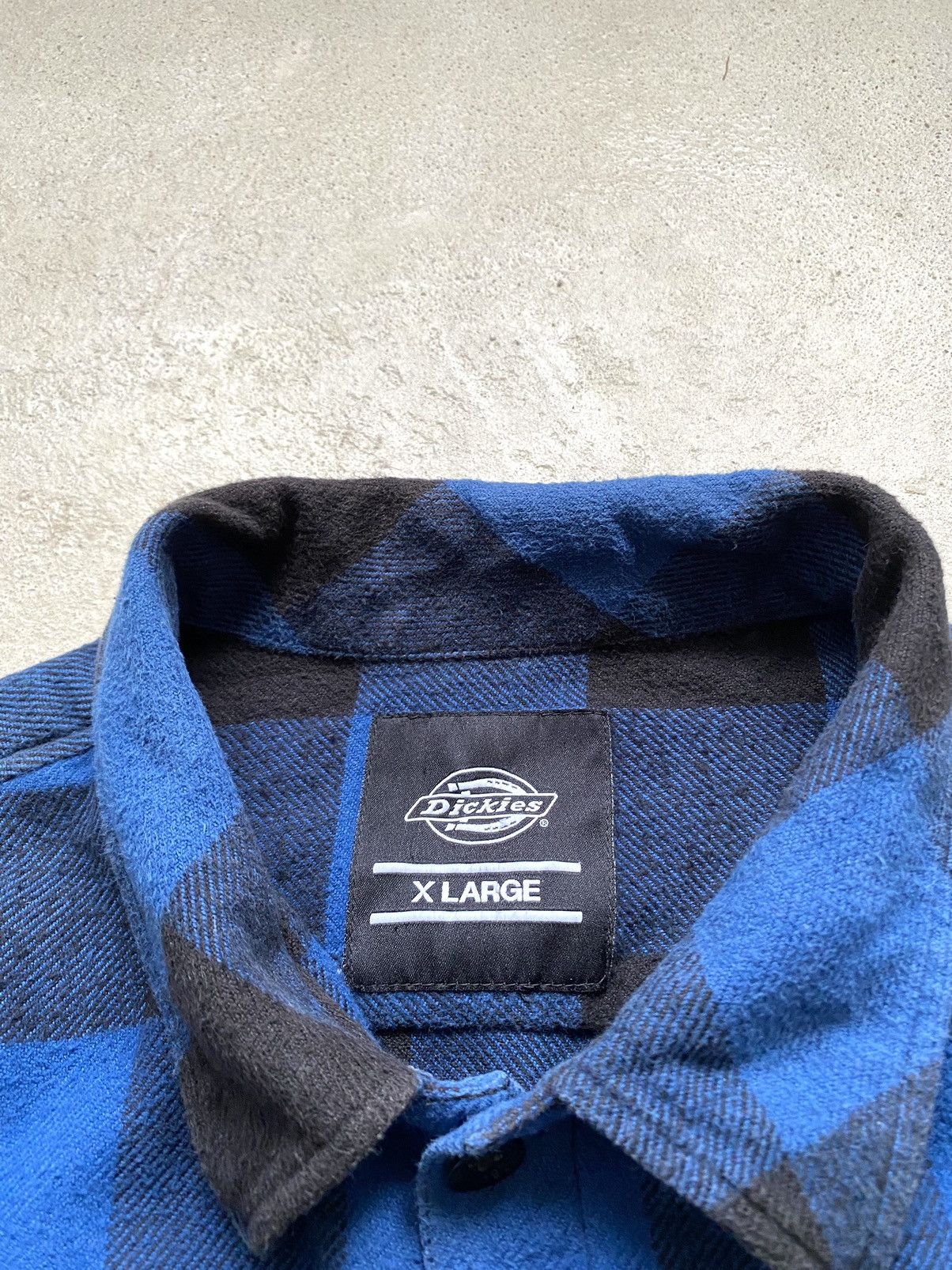 Dickies × Vintage Vintage Dickies Flannel Shirt Workwear Button Up Blue XLarge Size US XL / EU 56 / 4 - 6 Thumbnail