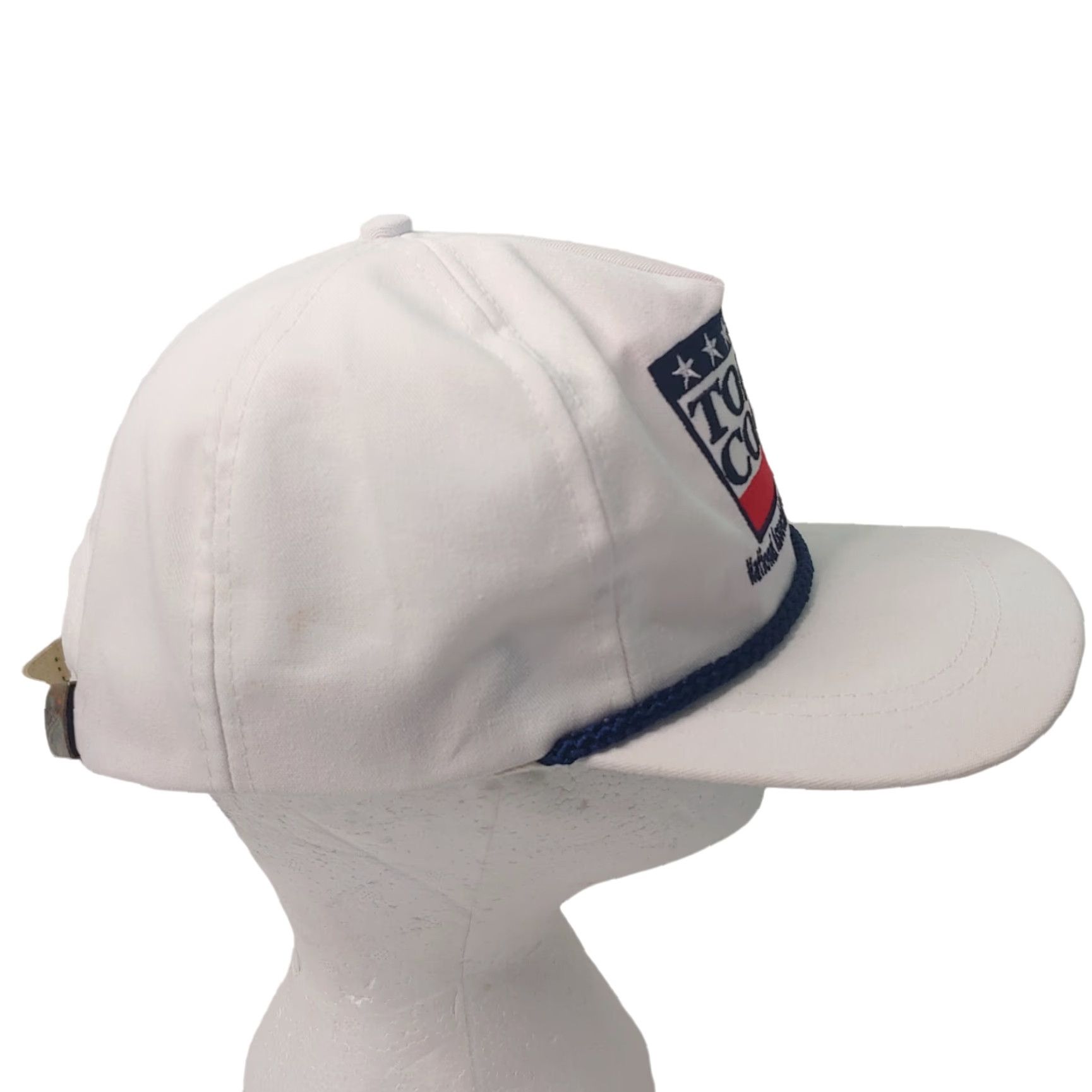 Vintage VINTAGE NAPO Top Cops Cap Hat USA Flag Police White Canvas Strap Back Flaws Classic Sportswear Men Adjustable Embroidered Canvas Cap Police Theme 90s? Size US M / EU 48-50 / 2 - 4 Thumbnail