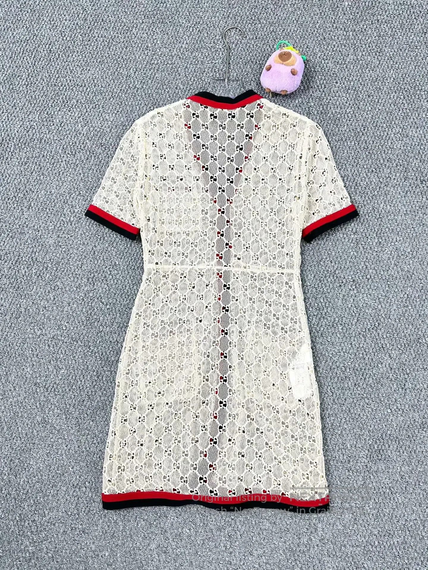 gucci crochet dress Guicci Off-white Double G Monogram Lace Dress| Fashion Color:LIGHT PURPLE This olive green dress YGroup_nadia_chiffon_floral_print_dress Arbor-Naples Satin Dress -