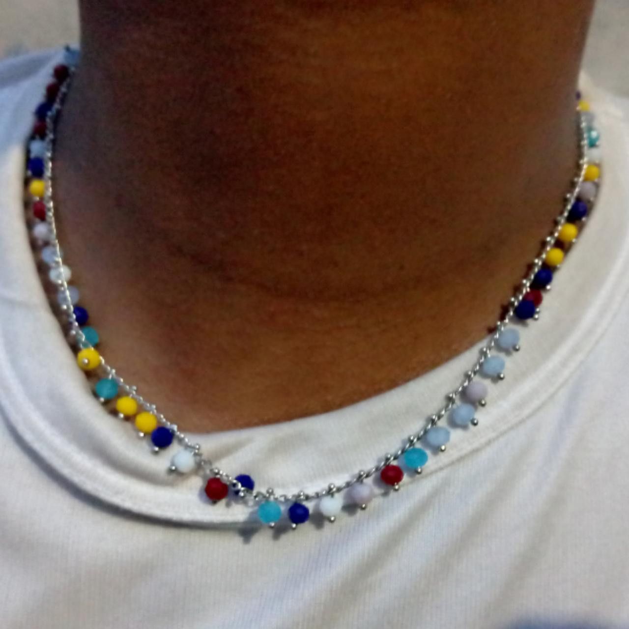 Other Multicolor Beaded Necklace Choker Size ONE SIZE - 1 Preview