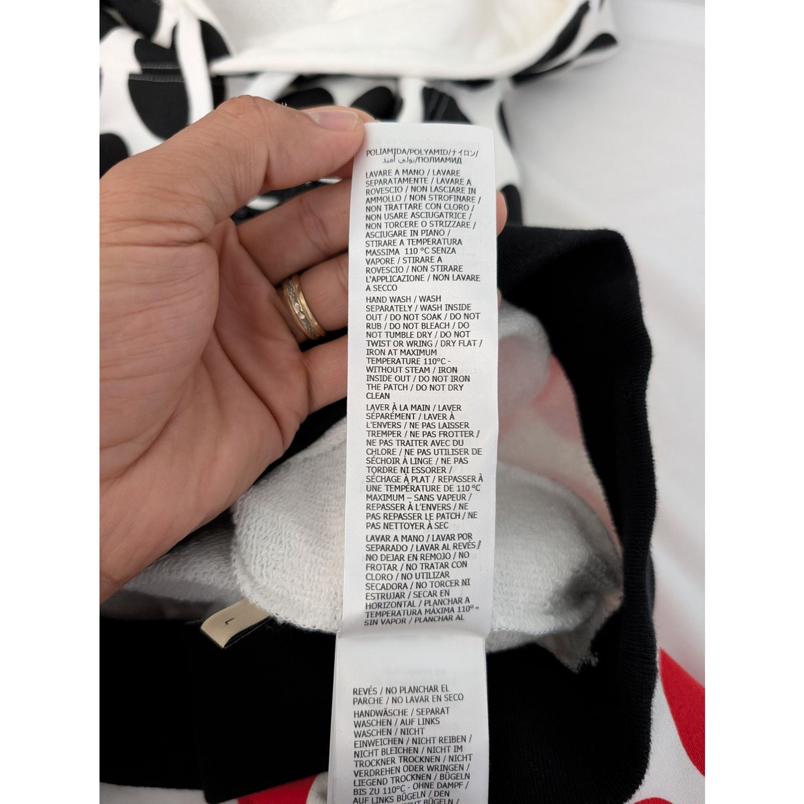 Gucci o1rshd1 Light Felted Hooded Sweatshirt in Ivory/Red/Mix Size US L / EU 52-54 / 3 - 15 Thumbnail