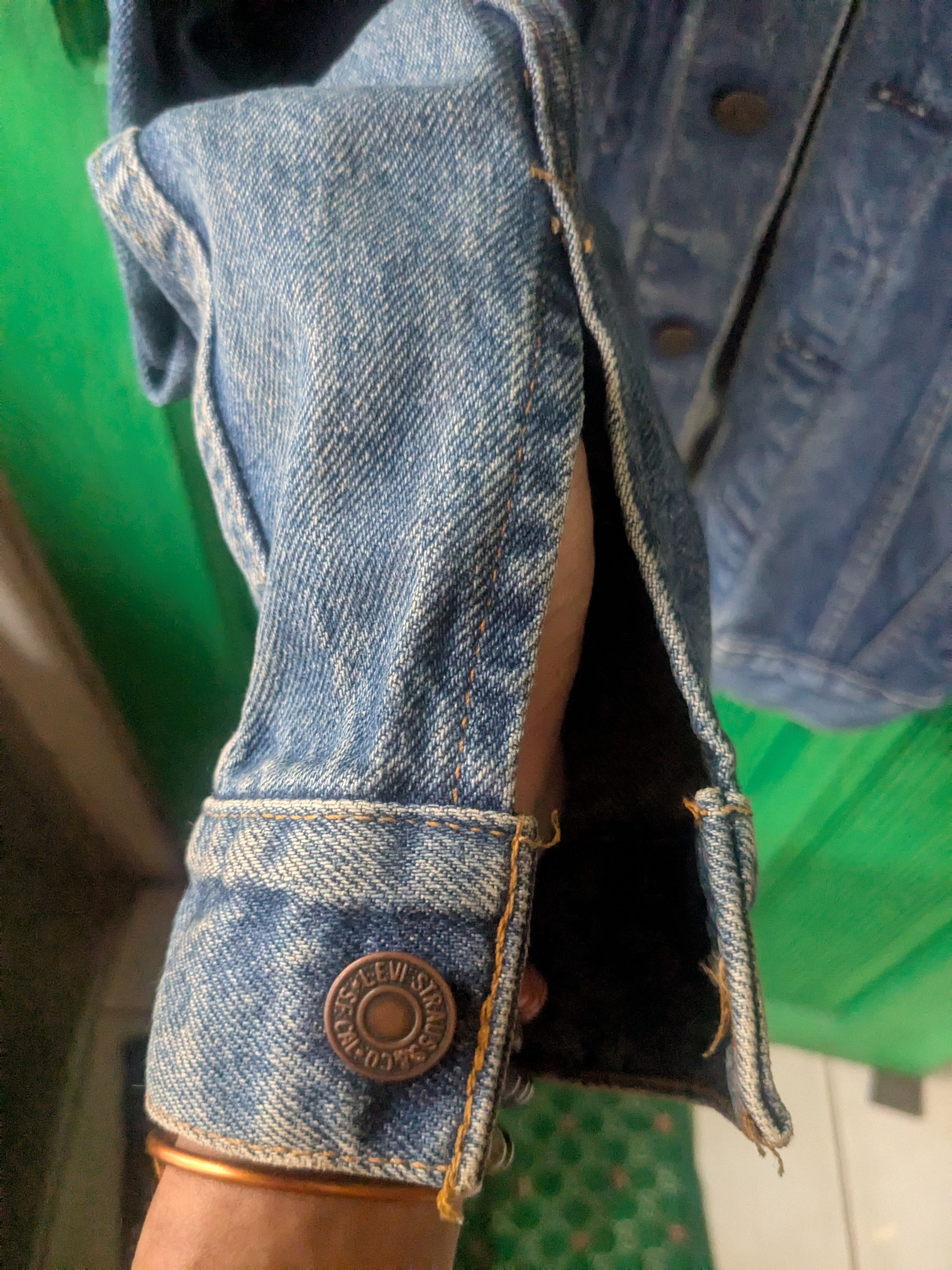 Levi's Vintage Clothing Levis denim trucker jacket 80's made in USA vintage Size US S / EU 44-46 / 1 - 5 Thumbnail
