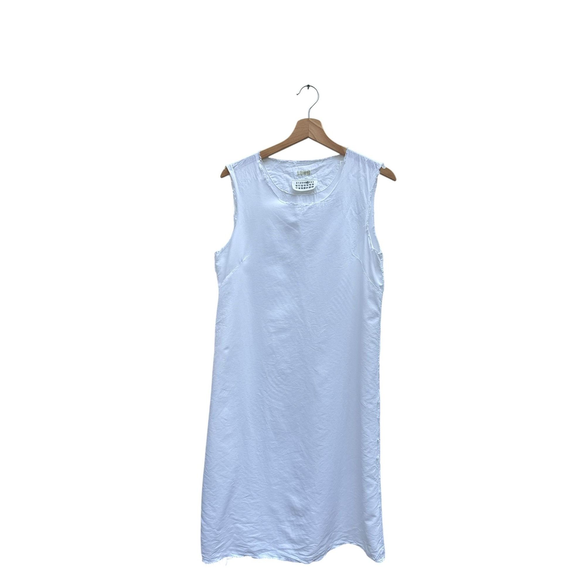 Maison Margiela Spring/Summer 2002 White Dress with Raw Edges Size M / US 6-8 / IT 42-44 - 1 Thumbnail