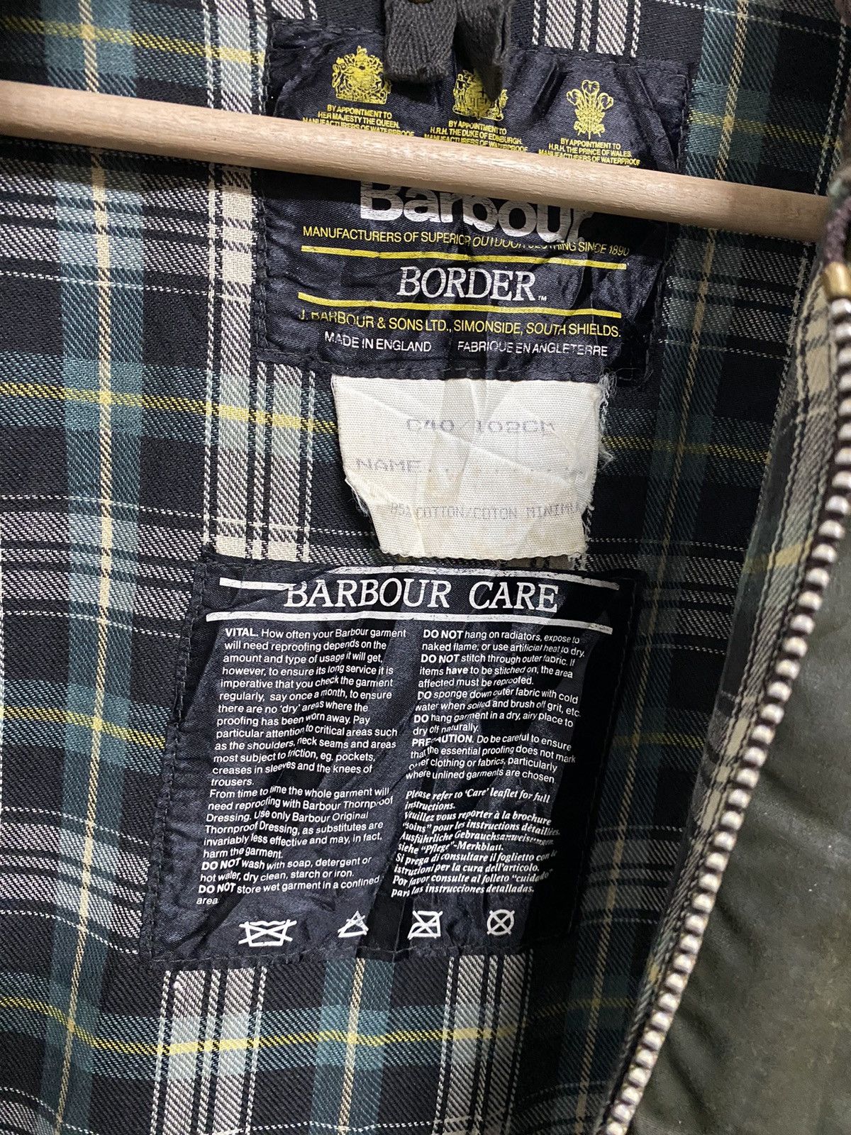 Barbour Barbour Border Waxed C40/102cm Jacket Wax Coat Size US S / EU 44-46 / 1 - 9 Thumbnail