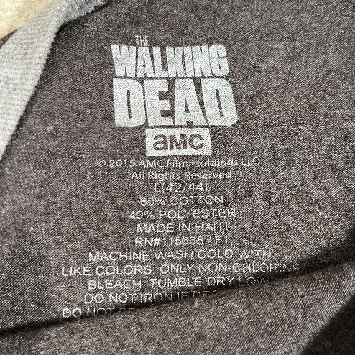 Vintage THE WALKING DEAD AMC TV Show Raglan Skull T-Shirt Size Large Size US L / EU 52-54 / 3 - 4 Thumbnail