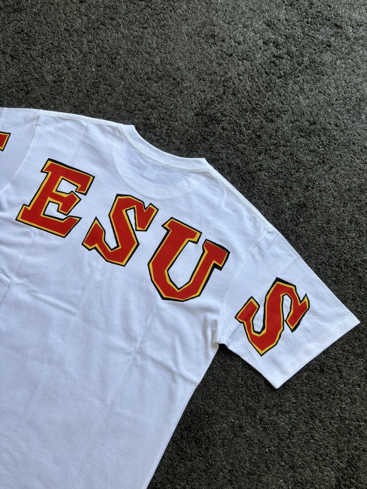 Vintage Vintage red cross Jesus Christian heavyweight white tee Size US M / EU 48-50 / 2 - 10 Thumbnail