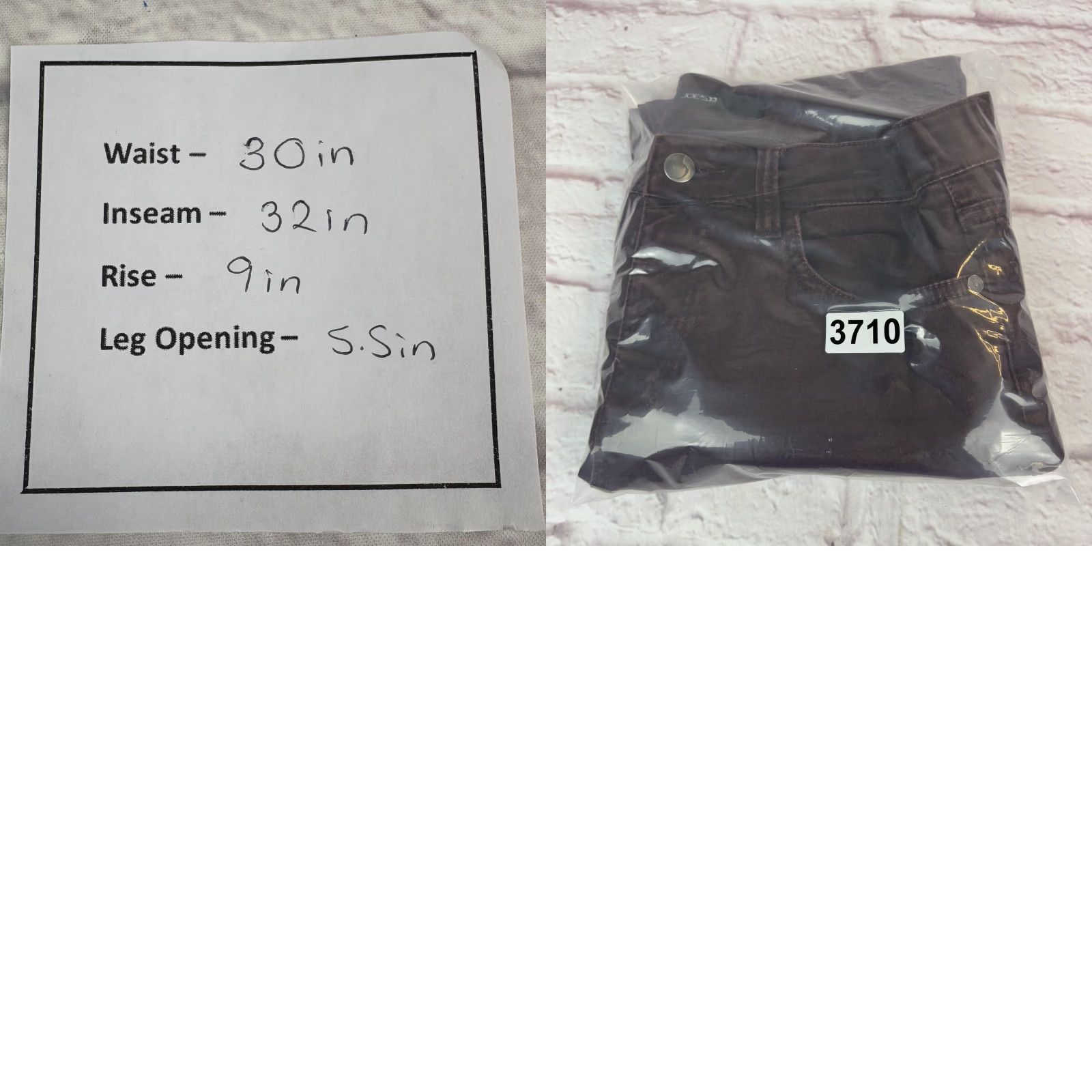 Vintage Joes Jeans Visionaire Skinny Jeans Womens 28 Dark Purple Mid Rise Stretch Denim Size 28" / US 6 / IT 42 - 10 Thumbnail