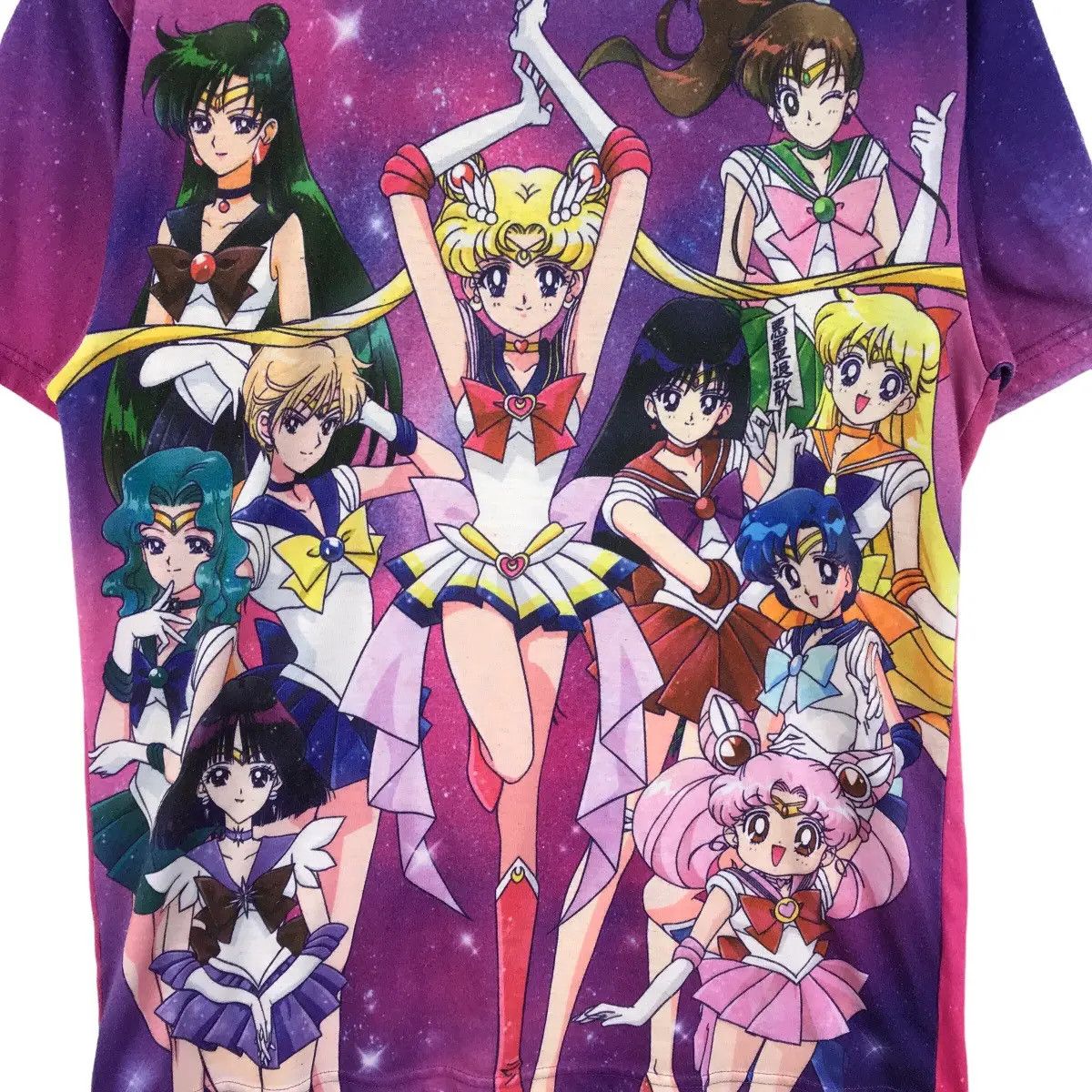 Vintage SAILOR MOON Anime Manga Full Members Jersey Tee Shirt Size US M / EU 48-50 / 2 - 6 Thumbnail
