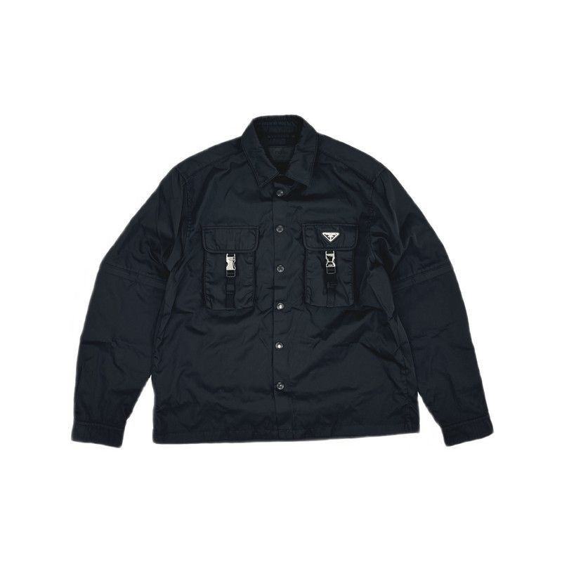 Prada Prada Black ButtonDown Loose Long Sleeve Shirt-2506 Size US L / EU 52-54 / 3 - 1 Thumbnail