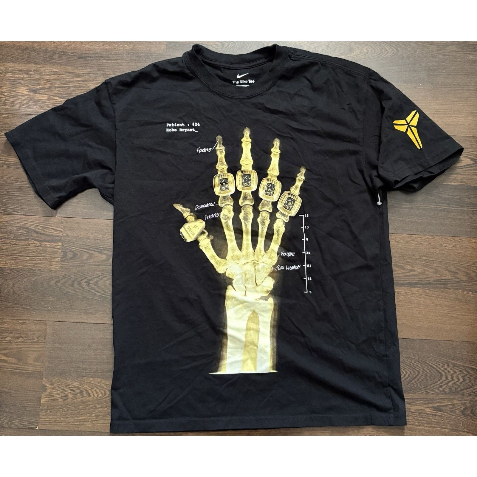Bryant Shirt Do Not X Ray T Shirt Nike Kobe M90 X-Ray Broken Not Beat