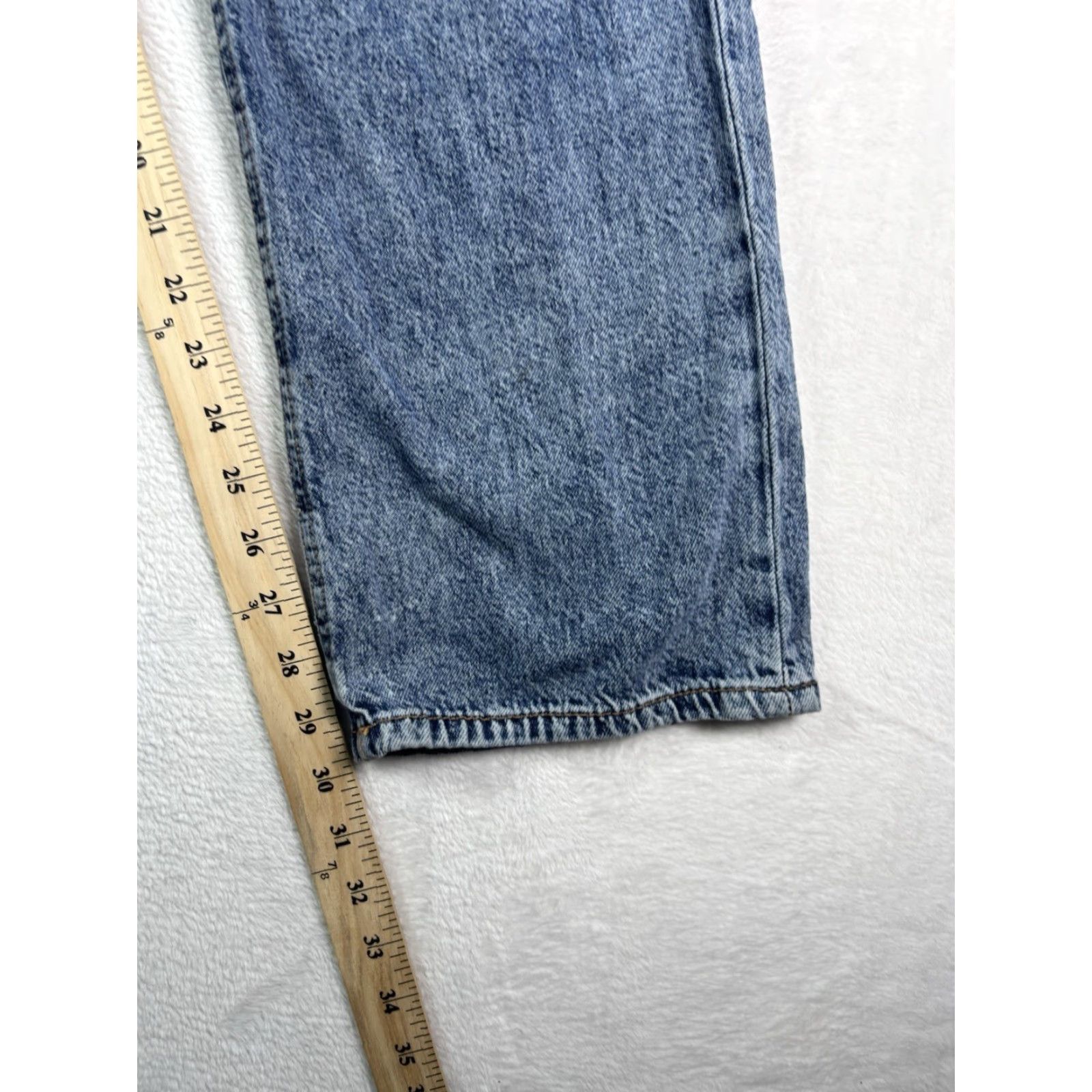 Aeropostale VINTAGE Aeropostale Jeans Womens 4 Regular Blue Low Rise 90s Baggy Distressed Straight Womens Size 27" / US 4 / IT 40 - 4 Thumbnail