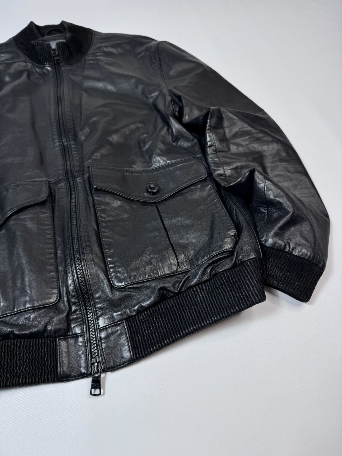 Armani Exchange Armani Exchange Classic Leather Jacket Size US M / EU 48-50 / 2 - 3 Thumbnail