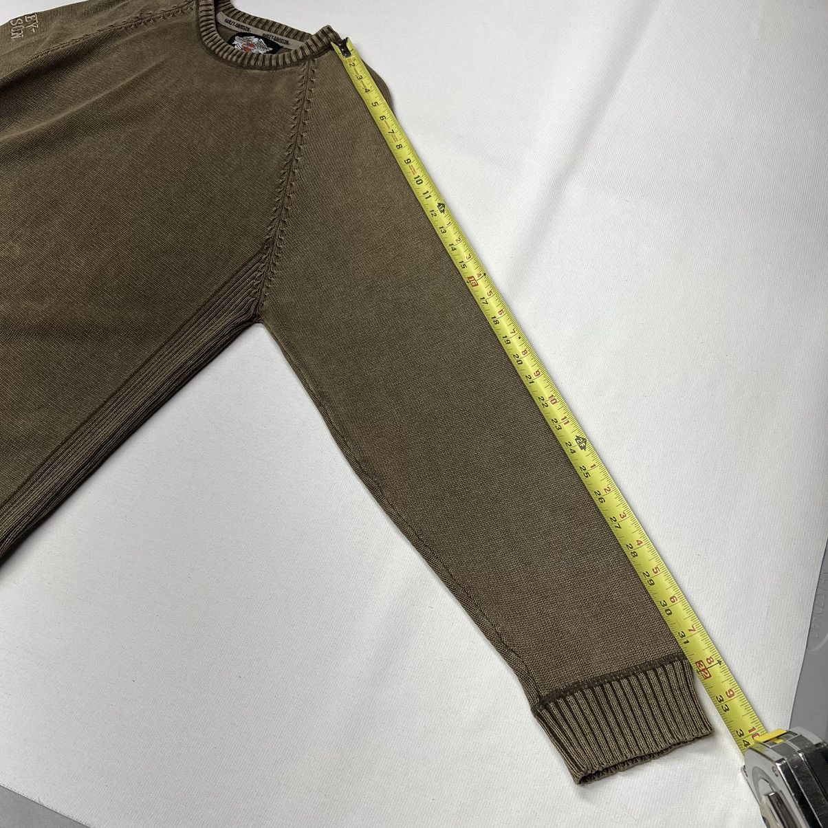 Harley Davidson Harley Davidson Sweater Brown Knit Crewneck Over Dye Vintage Size US XL / EU 56 / 4 - 21 Thumbnail