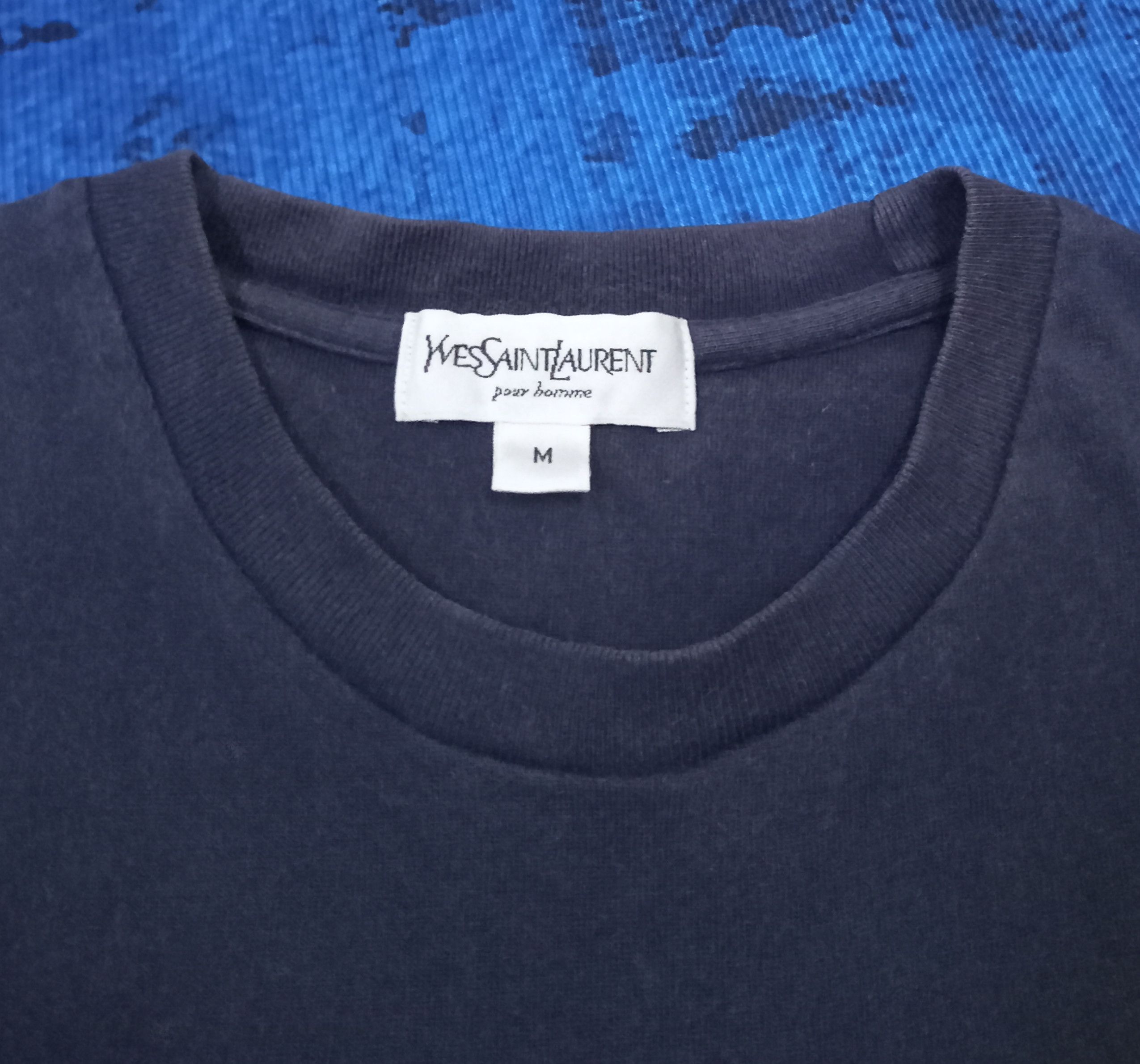 Yves Saint Laurent Yves Saint Laurent Centre Spell Out Vintage T Shirt Size US M / EU 48-50 / 2 - 4 Thumbnail