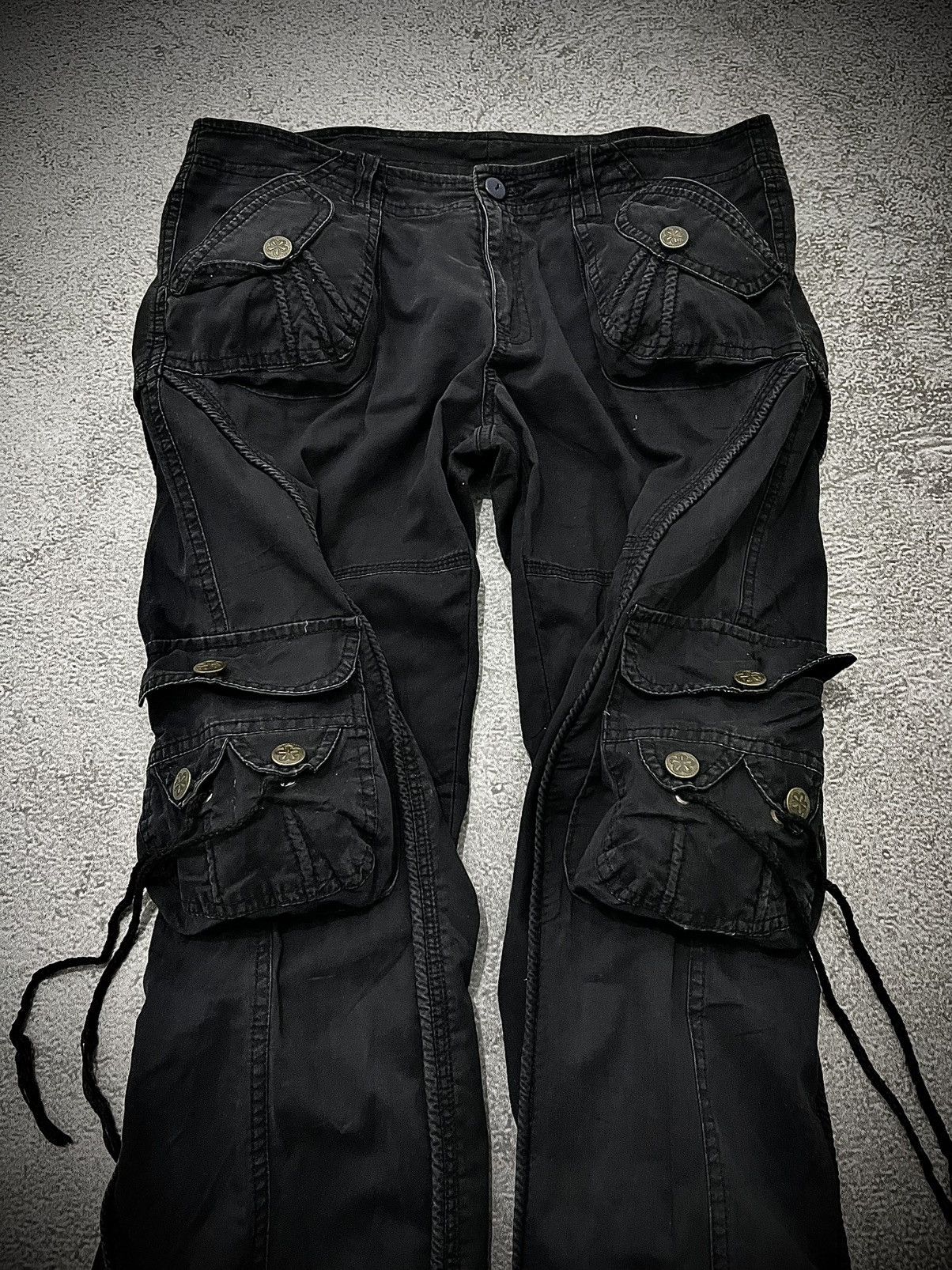 Japanese Brand 2000s Goa Cargo Flared Style Unknow Cargo Pants Size US 30 / EU 46 - 5 Thumbnail
