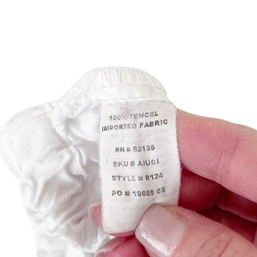 Other Fresh Produce White Tencel Drawstring Capris Sz M Size 30" / US 8 / IT 44 - 3 Thumbnail
