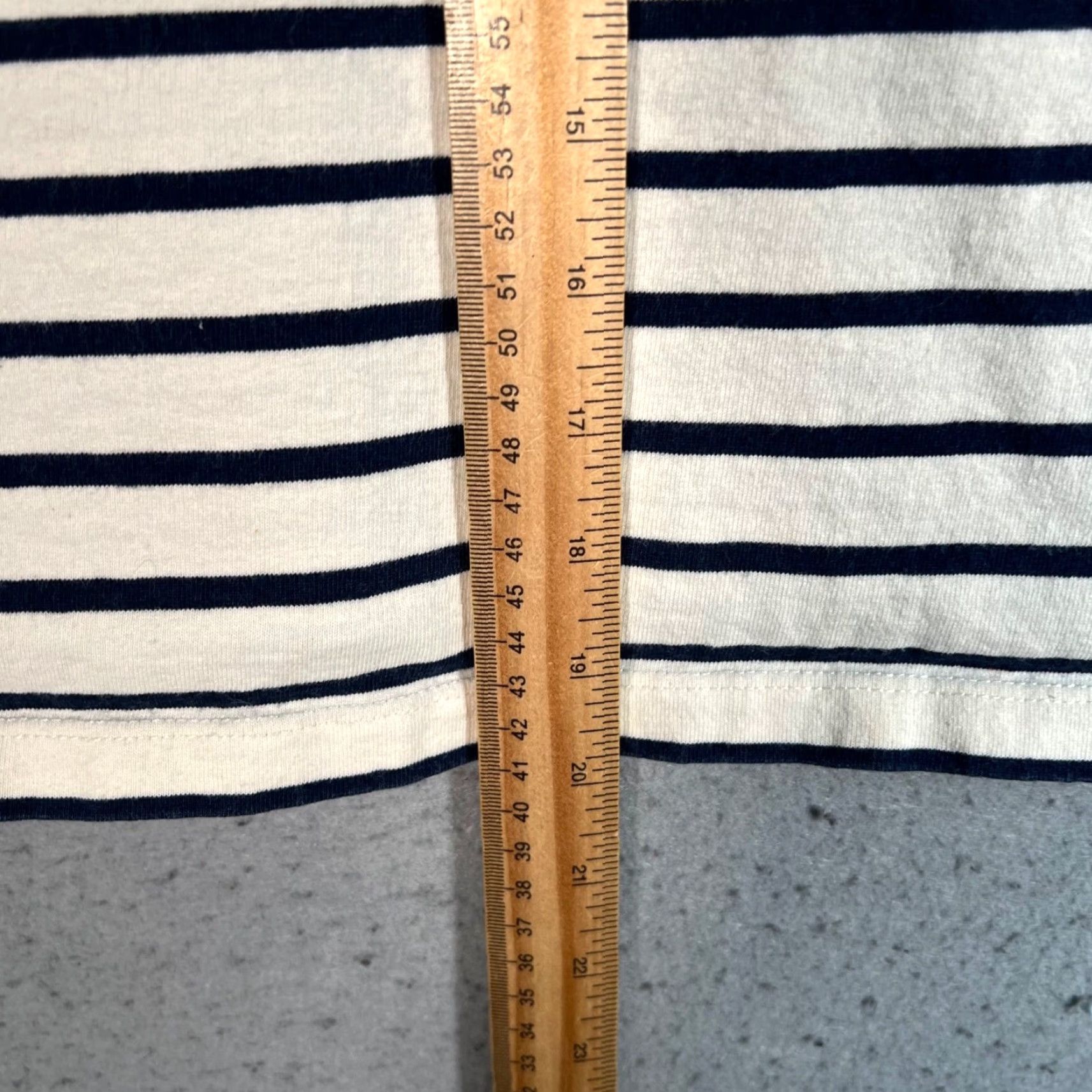 Madewell Madewell T-Shirt Large Blue Striped Embroidered Cotton Short Sleeve Staycation Womens Size L / US 10 / IT 46 - 7 Thumbnail