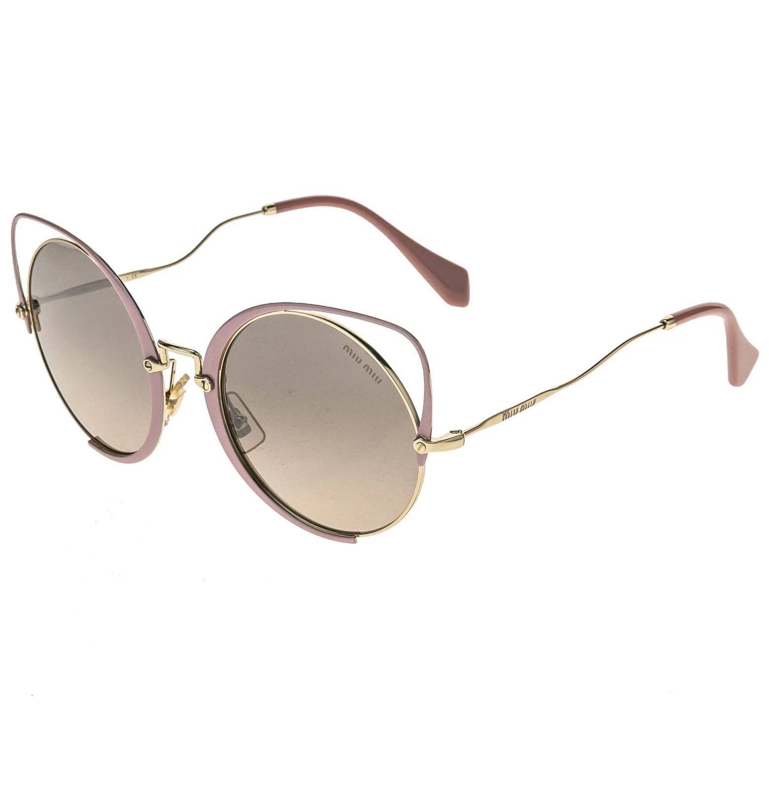 Miu Miu MIU MIU 51T MU51TS SQENIQUE Enamel Pink Mirror Sunglasses Size ONE SIZE - 8 Thumbnail