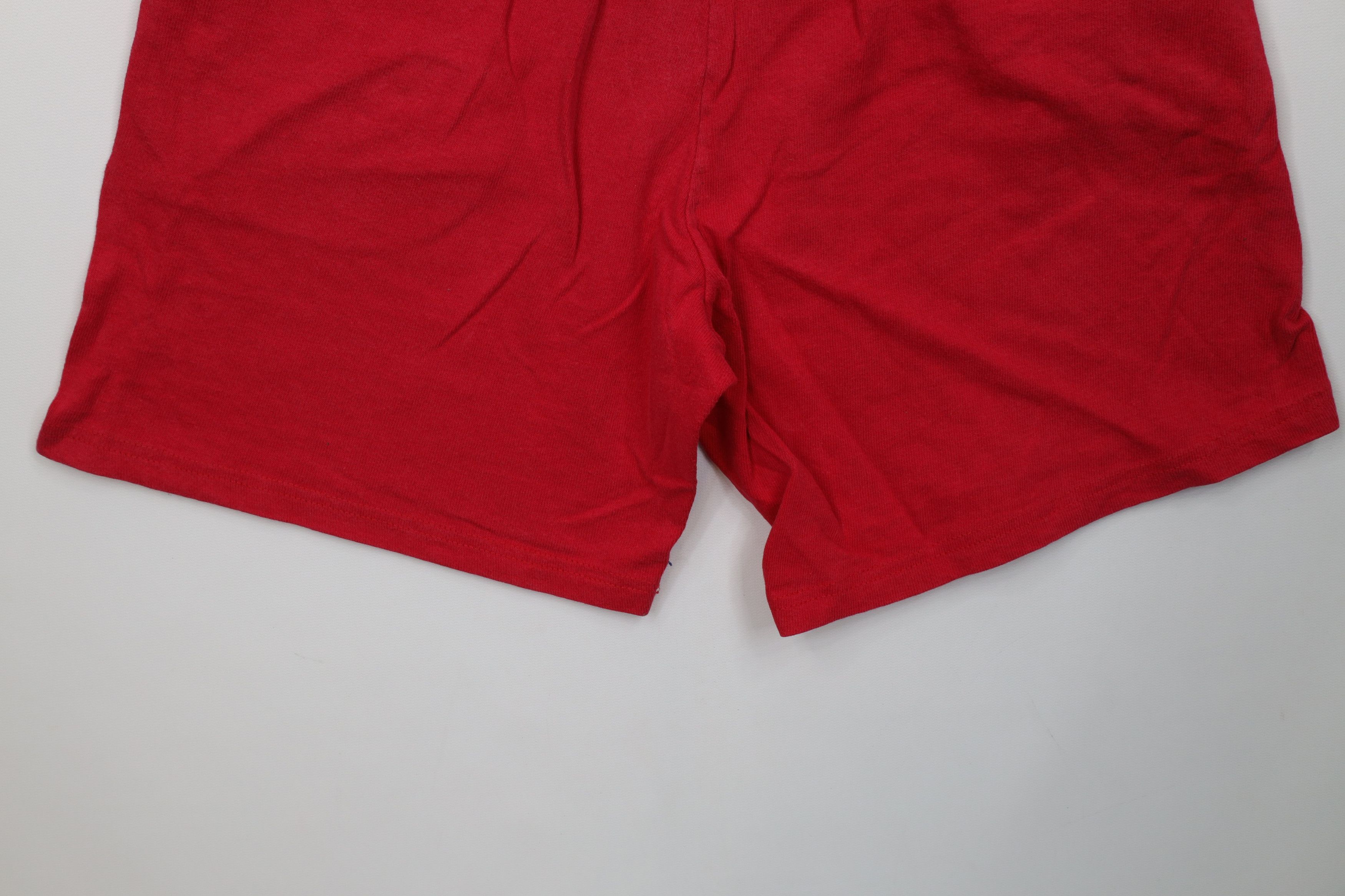 Champion Vintage 90s Champion Spell Above Knee Shorts Red Cotton USA Size US 30 / EU 46 - 12 Thumbnail