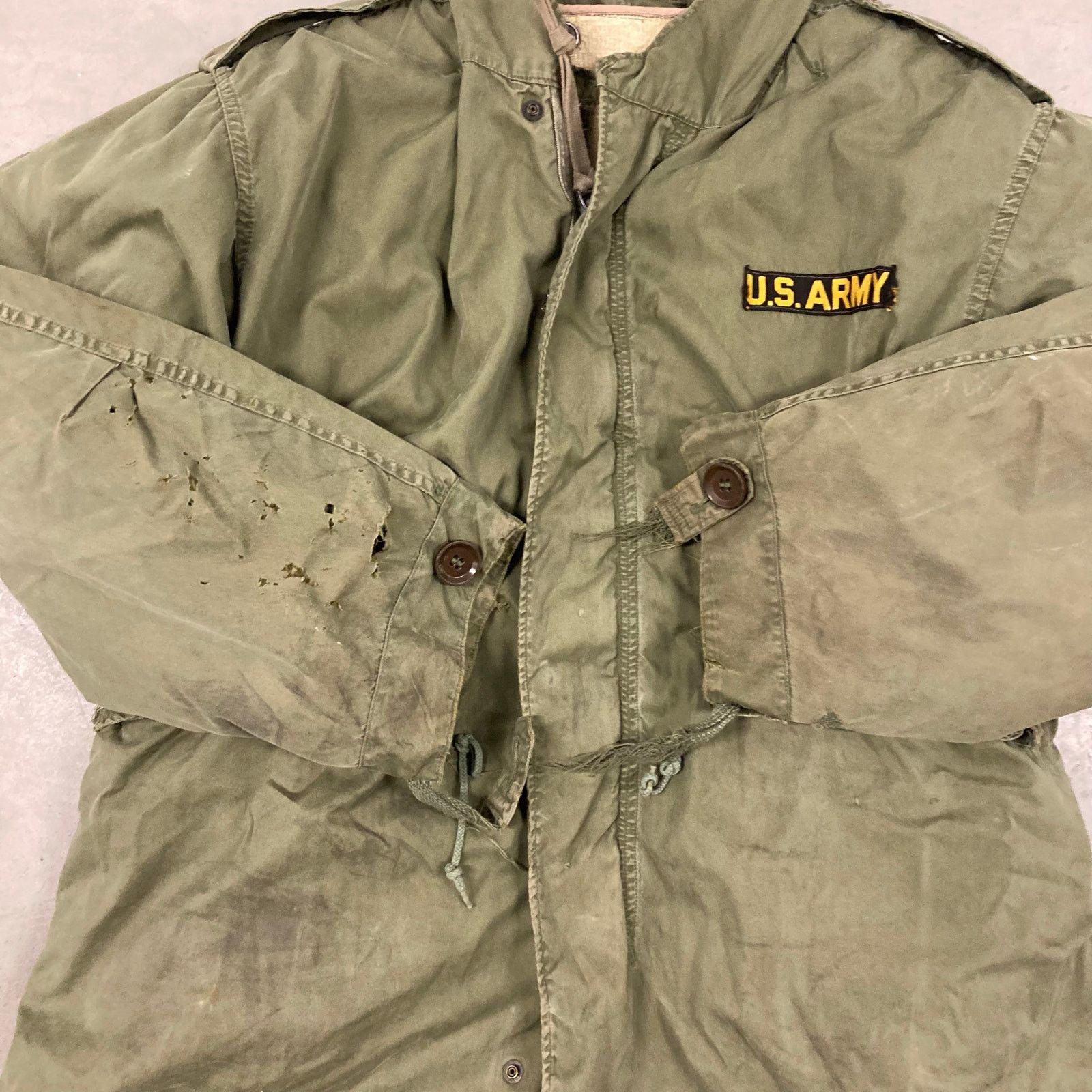 Vintage Vintage 50s M51 military fishtail Parka with liner Size US L / EU 52-54 / 3 - 3 Thumbnail