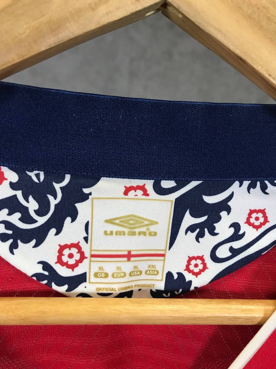 Vintage England vintage Umbro soccer jersey tee Size US XL / EU 56 / 4 - 4 Thumbnail