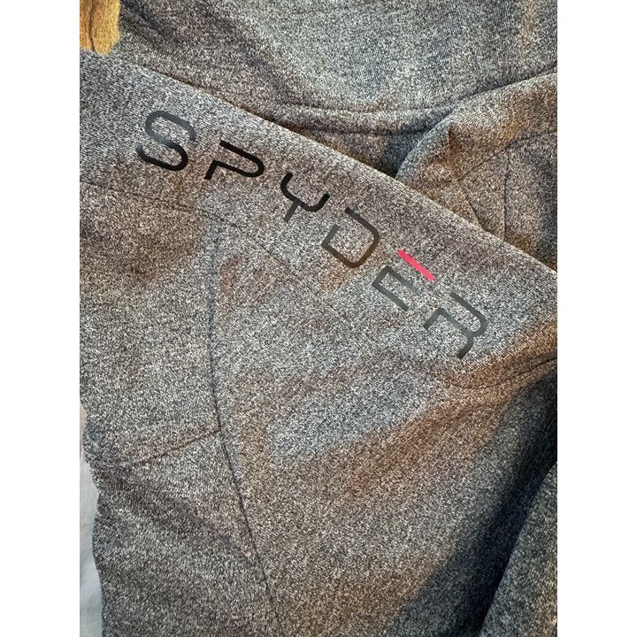 Spyder Spyder Active Jacket Mens XL Heather Gray Full Zip Fleece Size US XL / EU 56 / 4 - 7 Thumbnail
