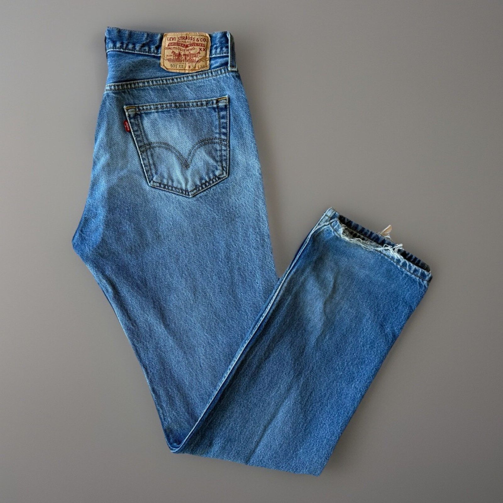 Levi's × Vintage Vintage Levis 501 Jeans 34 Blue Straight Leg Denim USA Size US 34 / EU 50 - 1 Thumbnail