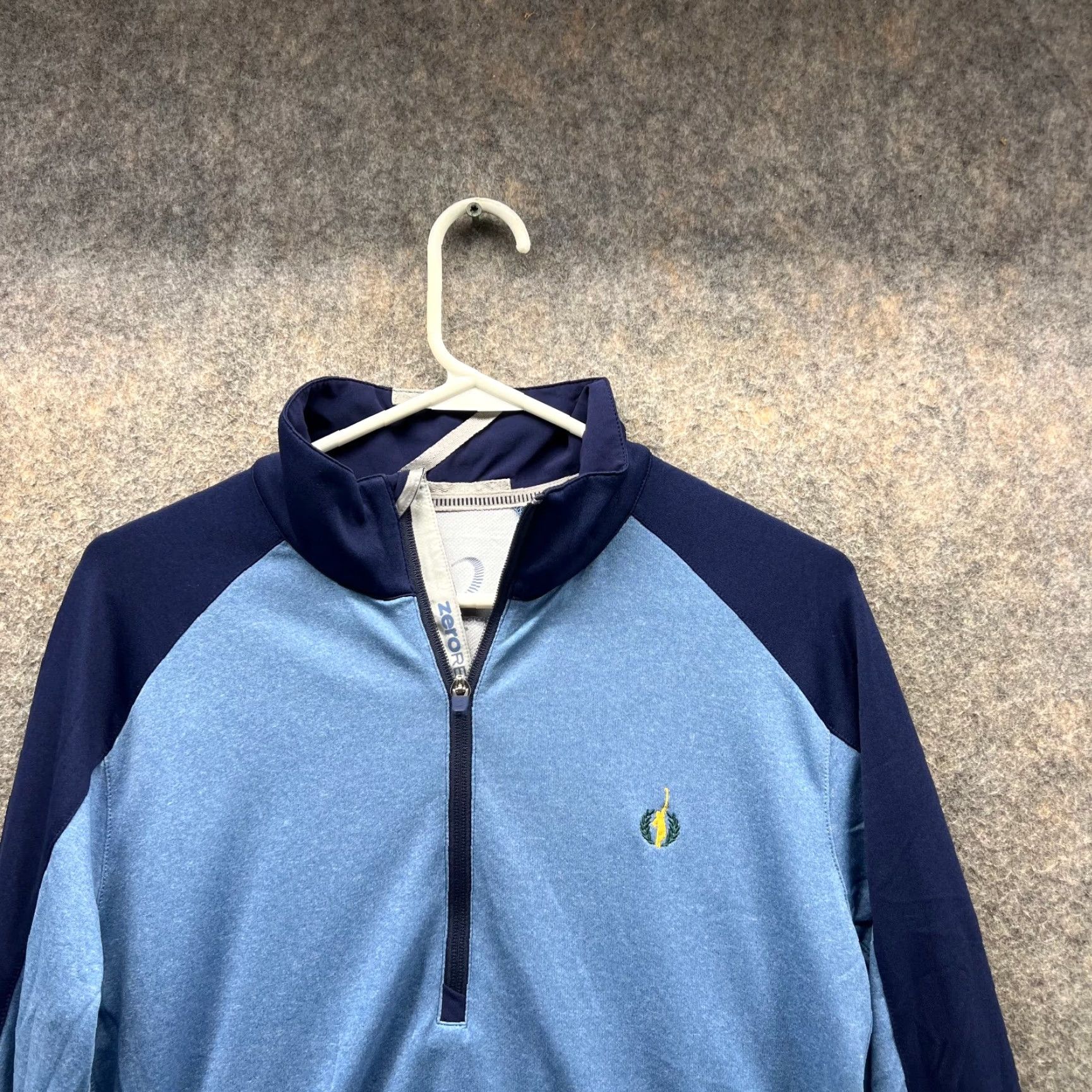 Vintage Zero Restriction Sweatshirt Men Medium Adult Blue 1/4 Zip Pullover Golf Athletic Knit Polyester Logo Regular Sweatshirt Mens Size US M / EU 48-50 / 2 - 5 Thumbnail