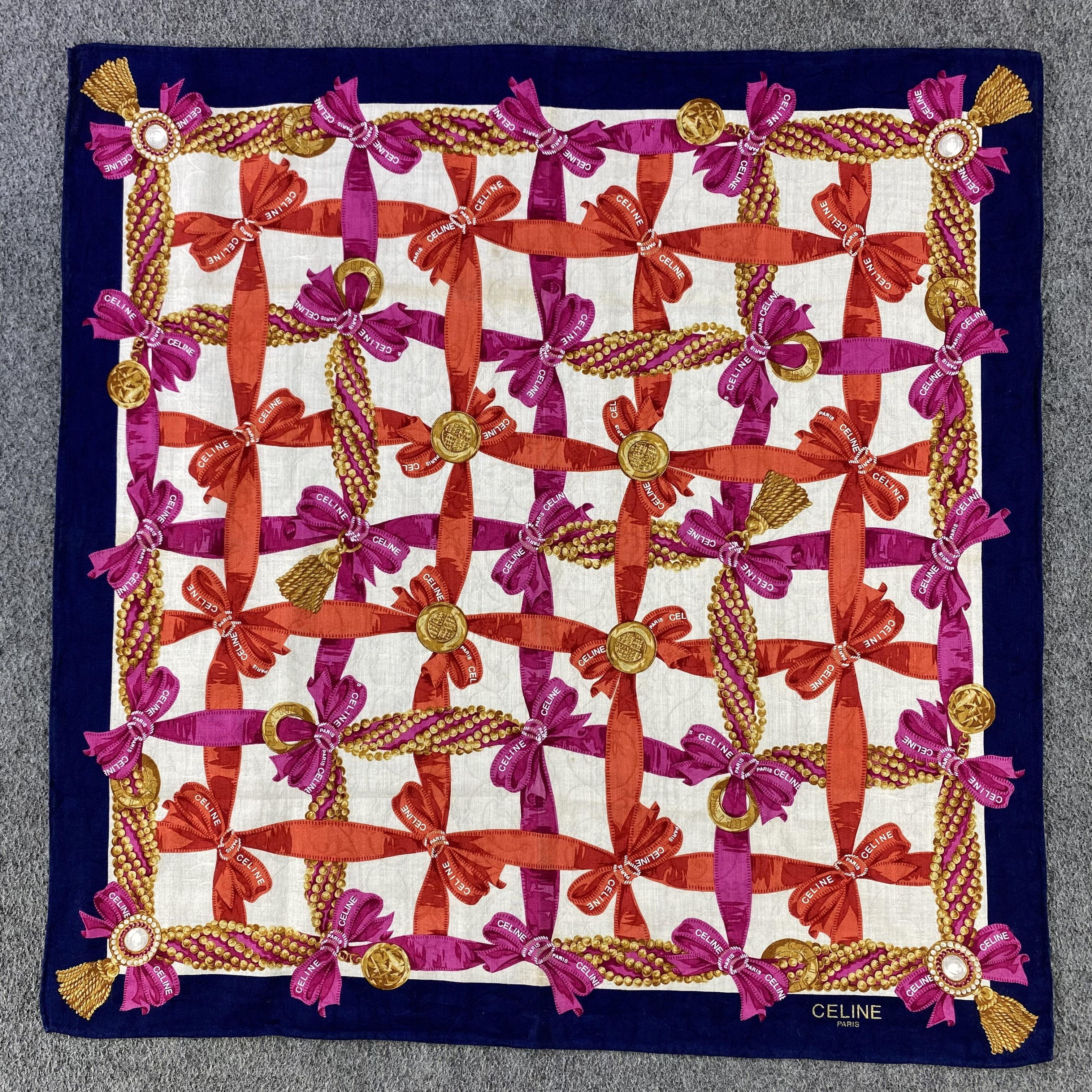Celine × Vintage Celine Handkerchief/Neckerchief/Bandana HC751 Size ONE SIZE - 1 Thumbnail