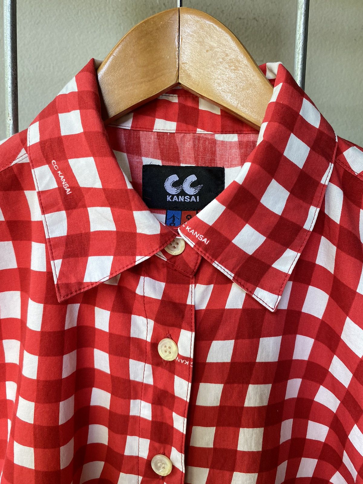 Kansai Yamamoto CC Kansai Yamamoto painted plaid shirt Size S / US 4 / IT 40 - 4 Thumbnail