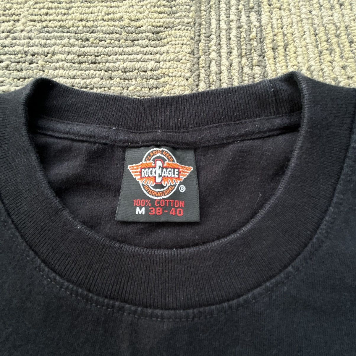 Vintage Vtg 90’s WWII Motorcycle Spell-Out Black T-Shirt Size US S / EU 44-46 / 1 - 4 Thumbnail