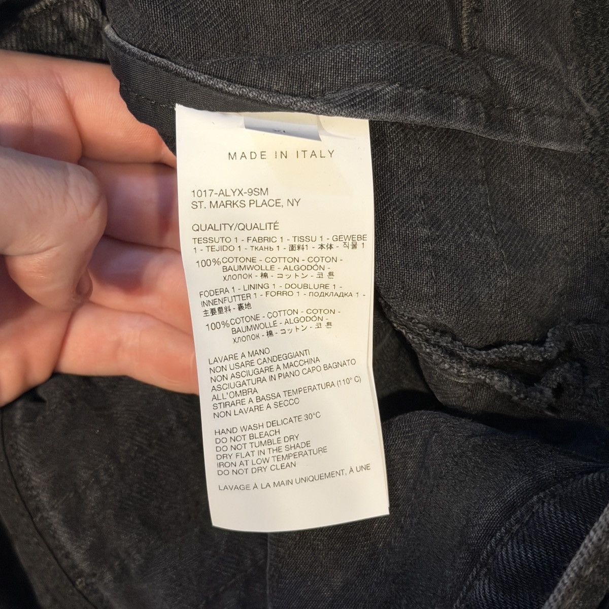 Alyx Alyx X Blackmeans Shredded Effect Denim Jacket Size US XL / EU 56 / 4 - 8 Thumbnail