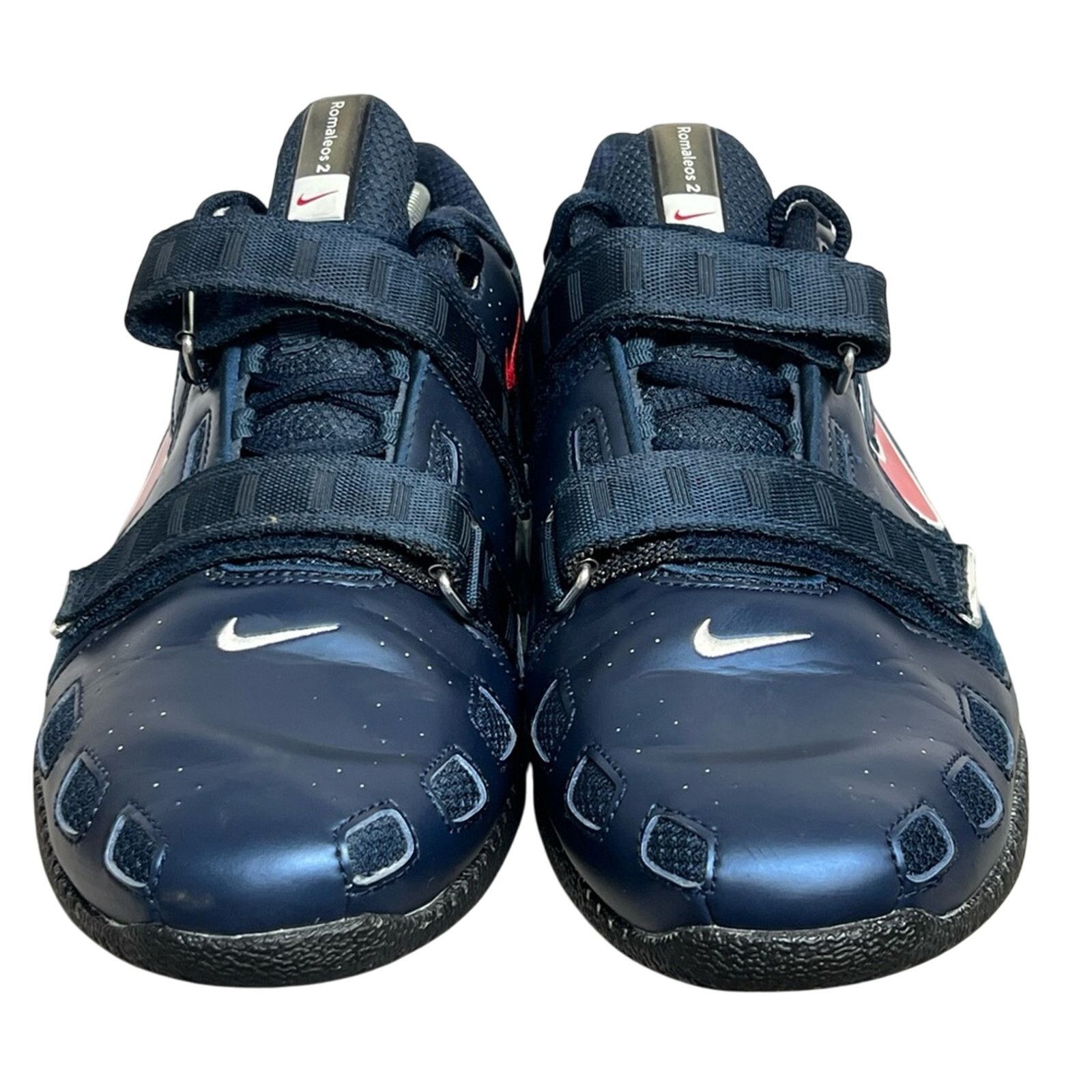 Nike Romaleos 2 Obsidian Blue Red Weightlifting Shoes SAMPLE