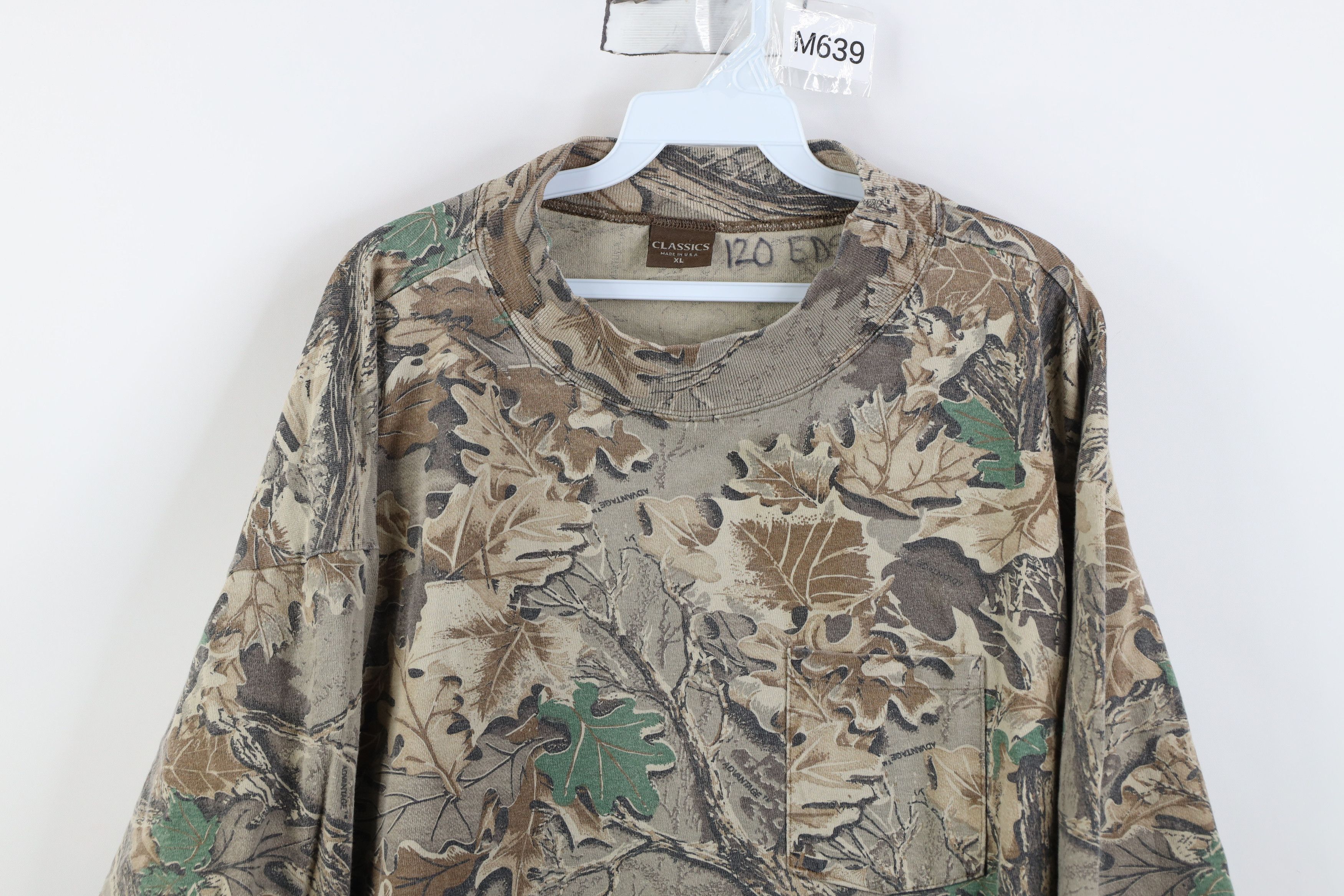 Vintage Vintage 90s Streetwear Camouflage Mock Neck T-Shirt Cotton Size US XL / EU 56 / 4 - 2 Thumbnail