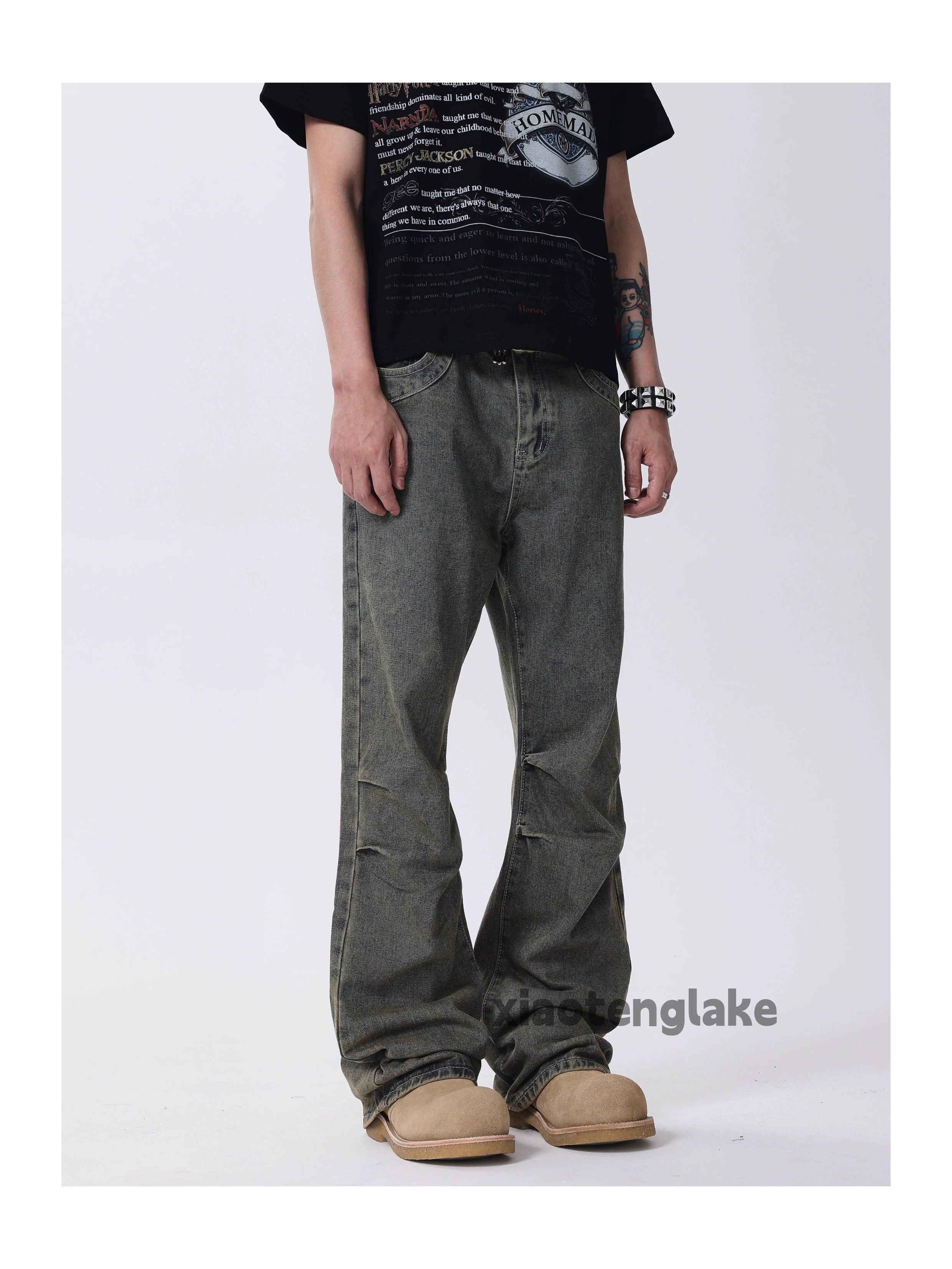 Jean × Vintage washed faded cleanfit yuppie punk grunge bootcut jeans Size US 28 / EU 44 - 3 Thumbnail