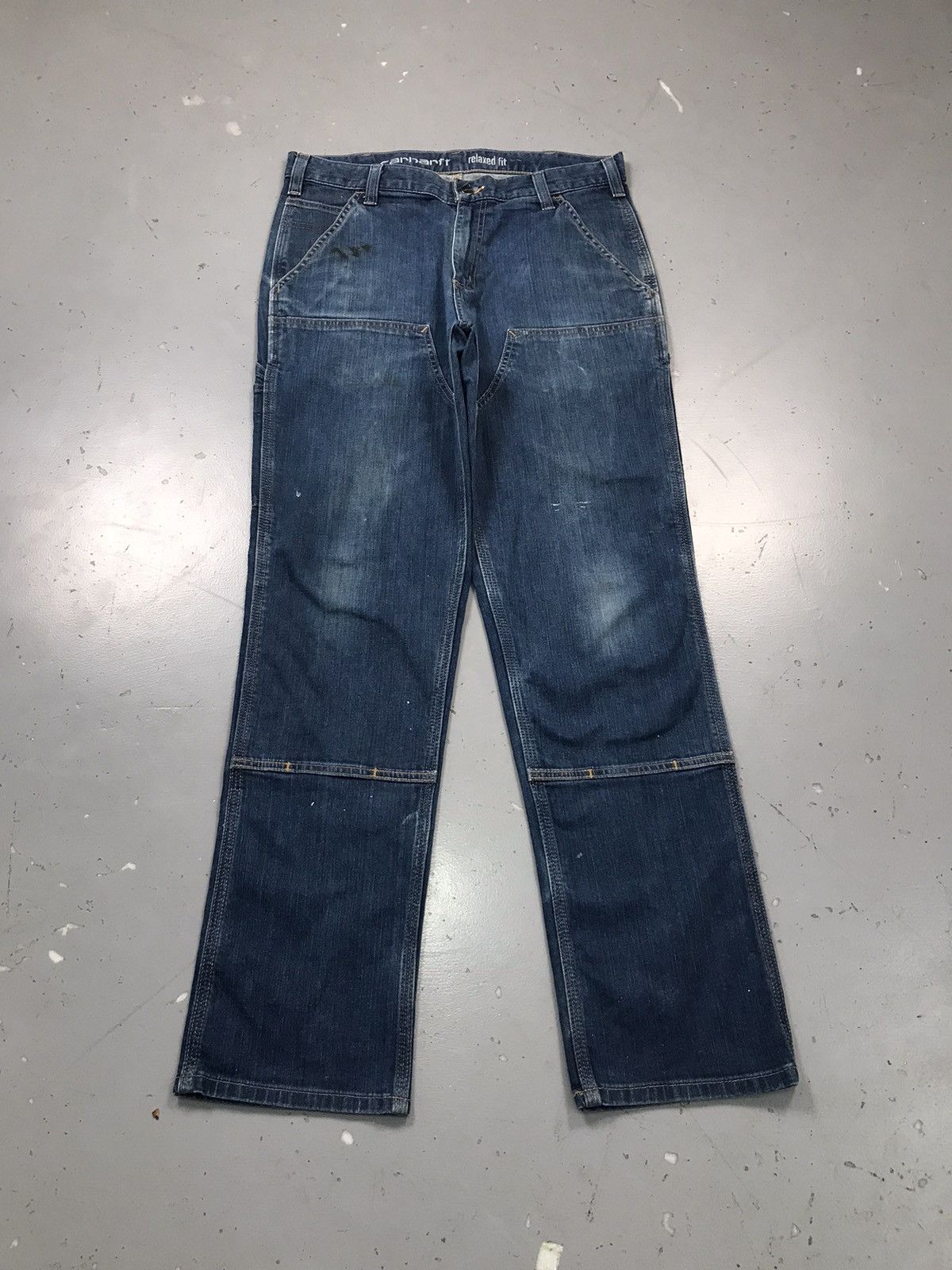 Carhartt Vintage Carhartt double knee relaxed fit denim workwear Size US 34 / EU 50 - 1 Thumbnail