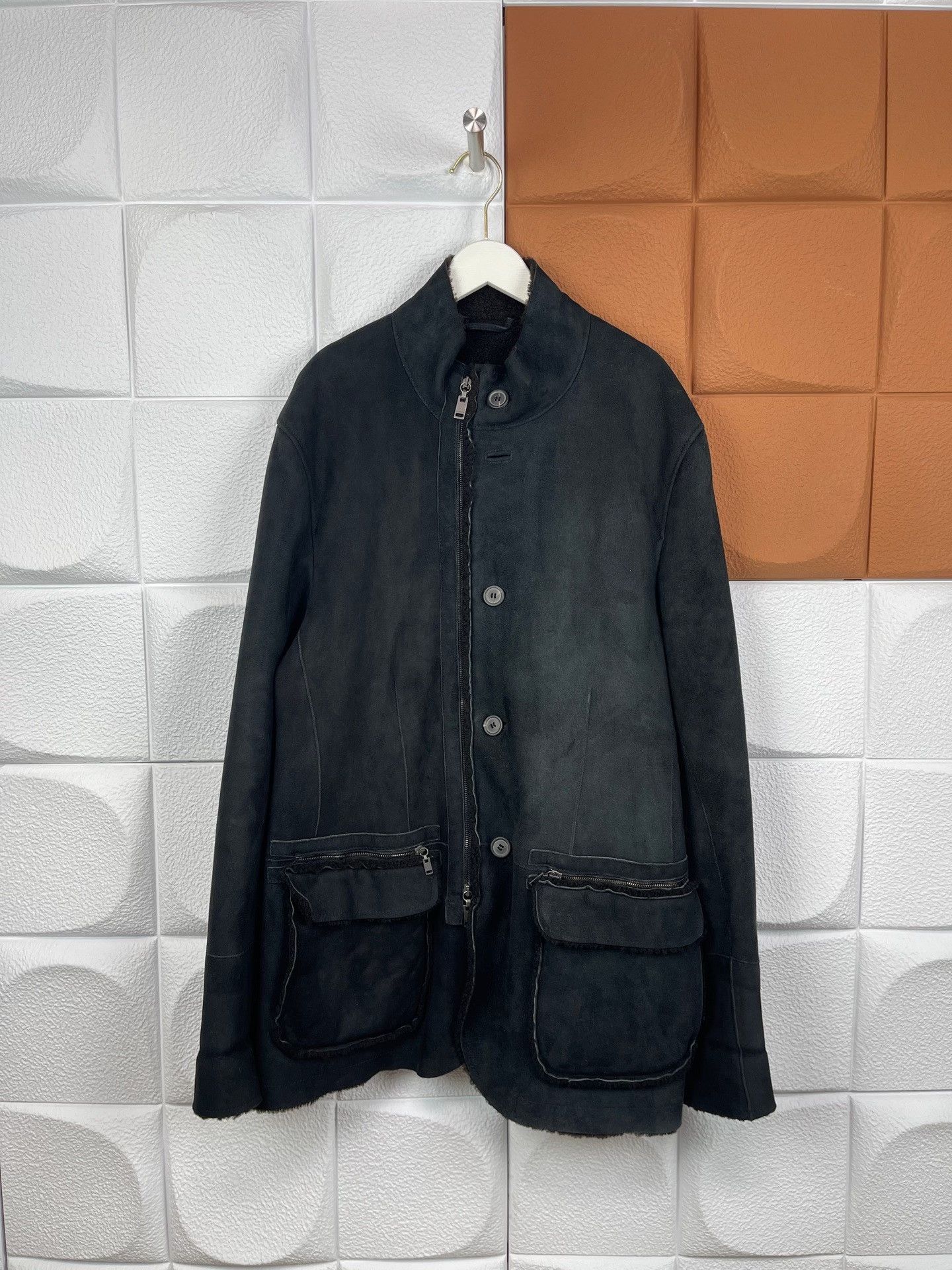 Lanvin Lanvin Black Fur Leather Jacket Size US M / EU 48-50 / 2 - 1 Thumbnail