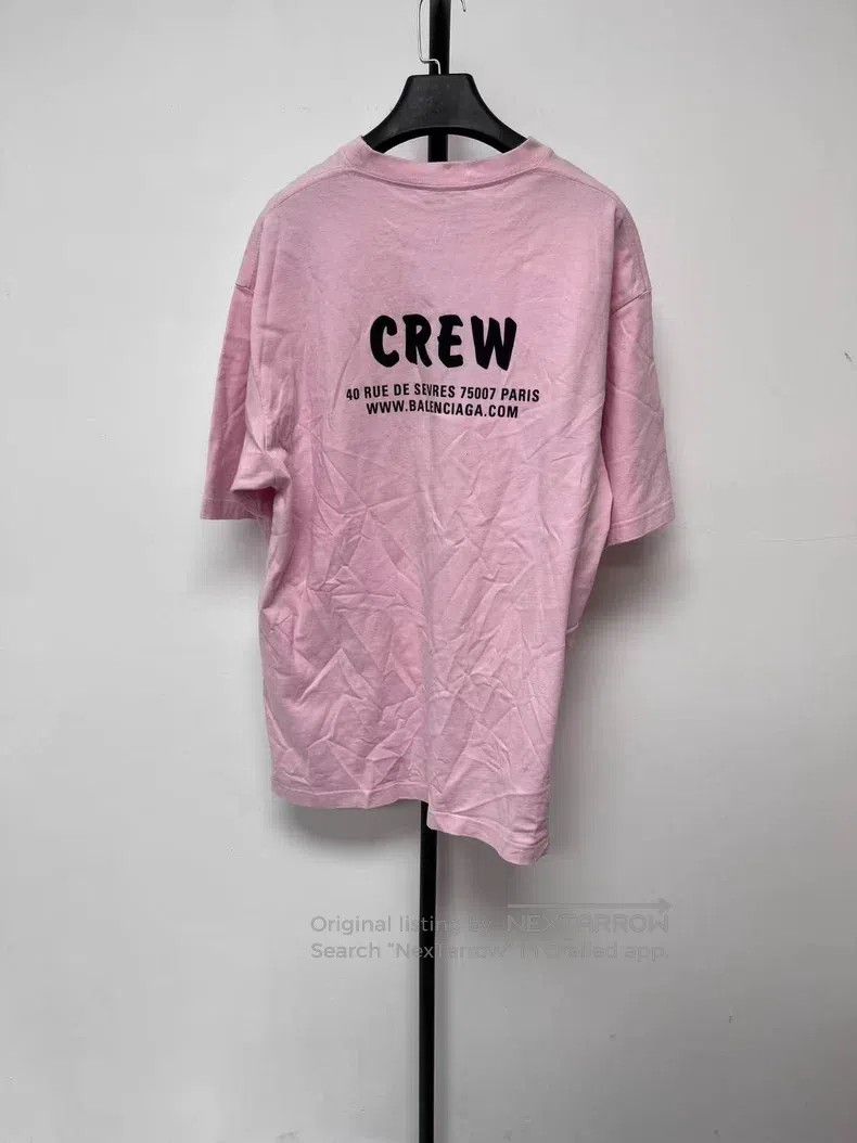 Balenciaga Balenciaga Crew Lettering Printed Short Sleeve T-Shirt Size M / US 6-8 / IT 42-44 - 2 Thumbnail