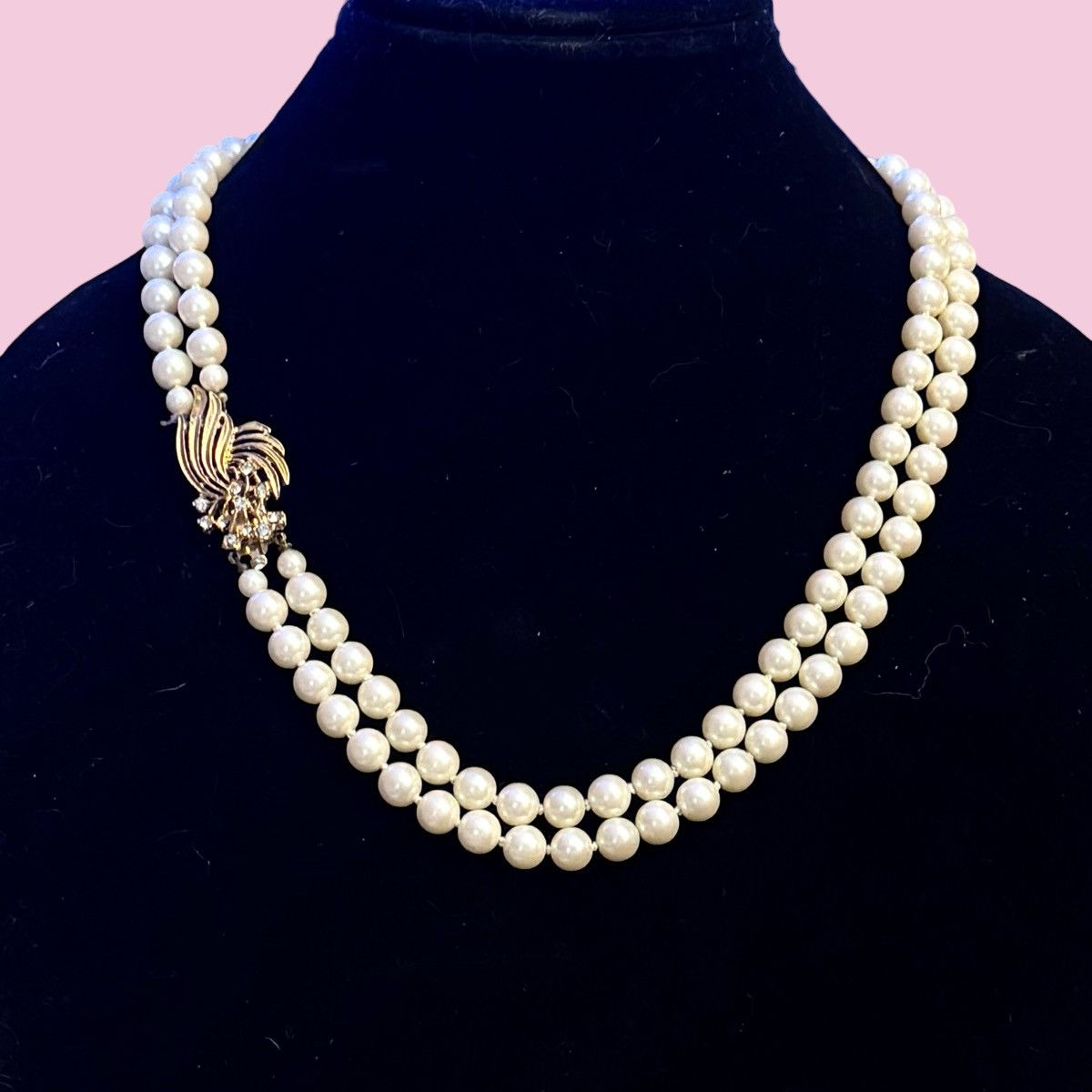 Vintage Vintage doubled layered strand white pearl necklace Size ONE SIZE - 1 Thumbnail