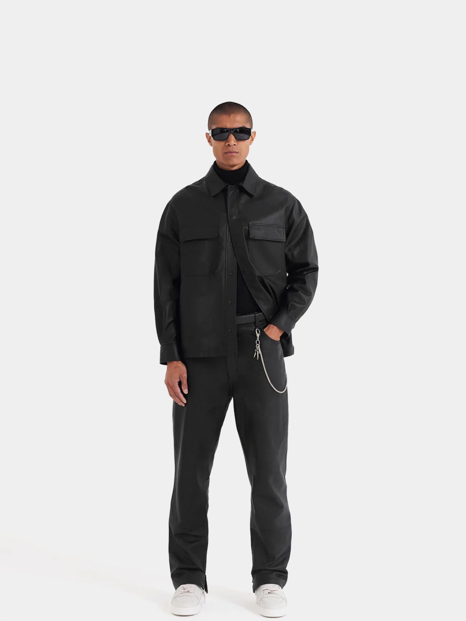 Represent Clo. REPRESENT Leather Overshirt Size US S / EU 44-46 / 1 - 1 Thumbnail