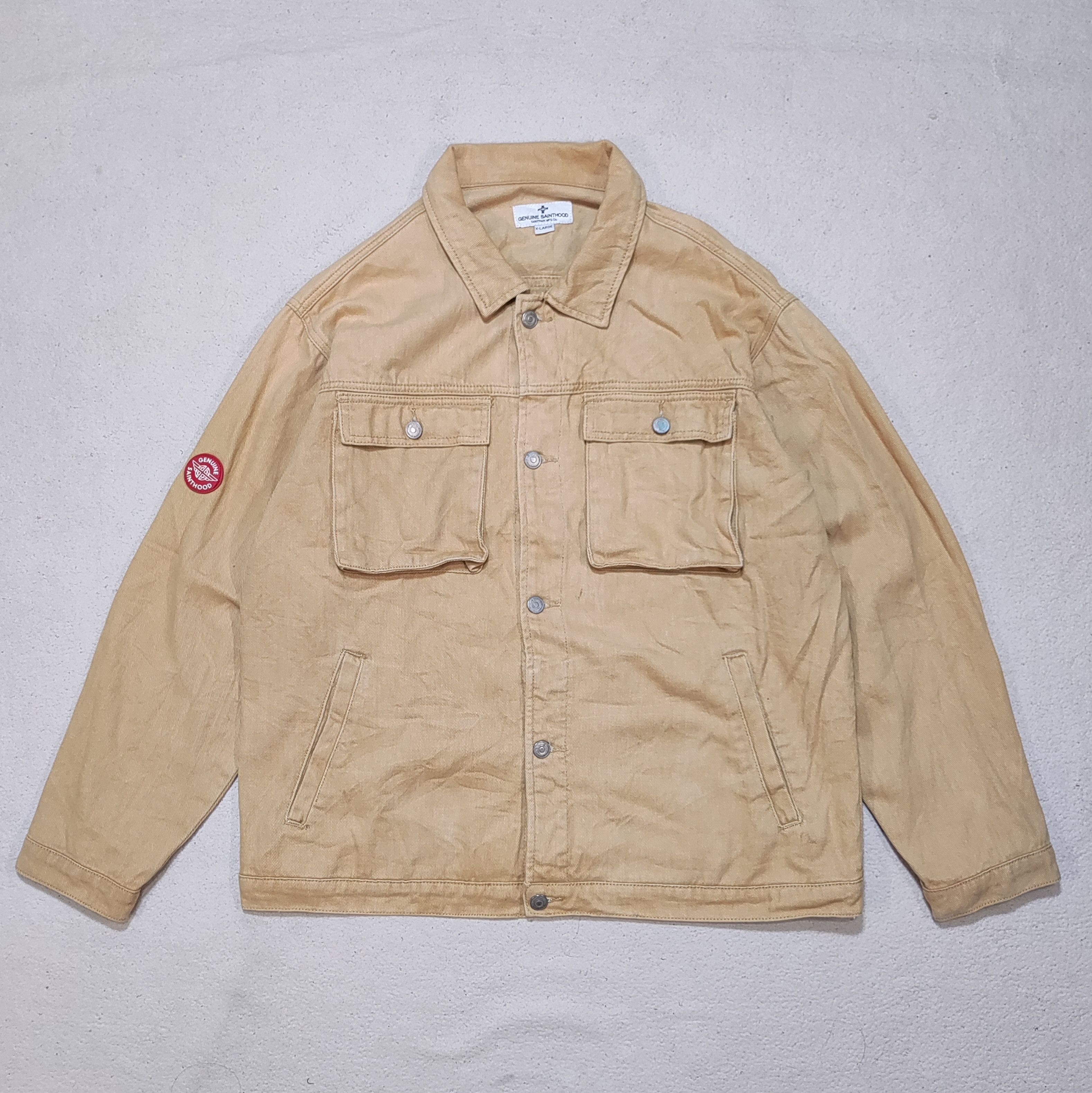 Japanese Brand Saintpain MFG Co. Genuine Sainthood Denim Jacket Size US XL / EU 56 / 4 - 1 Thumbnail