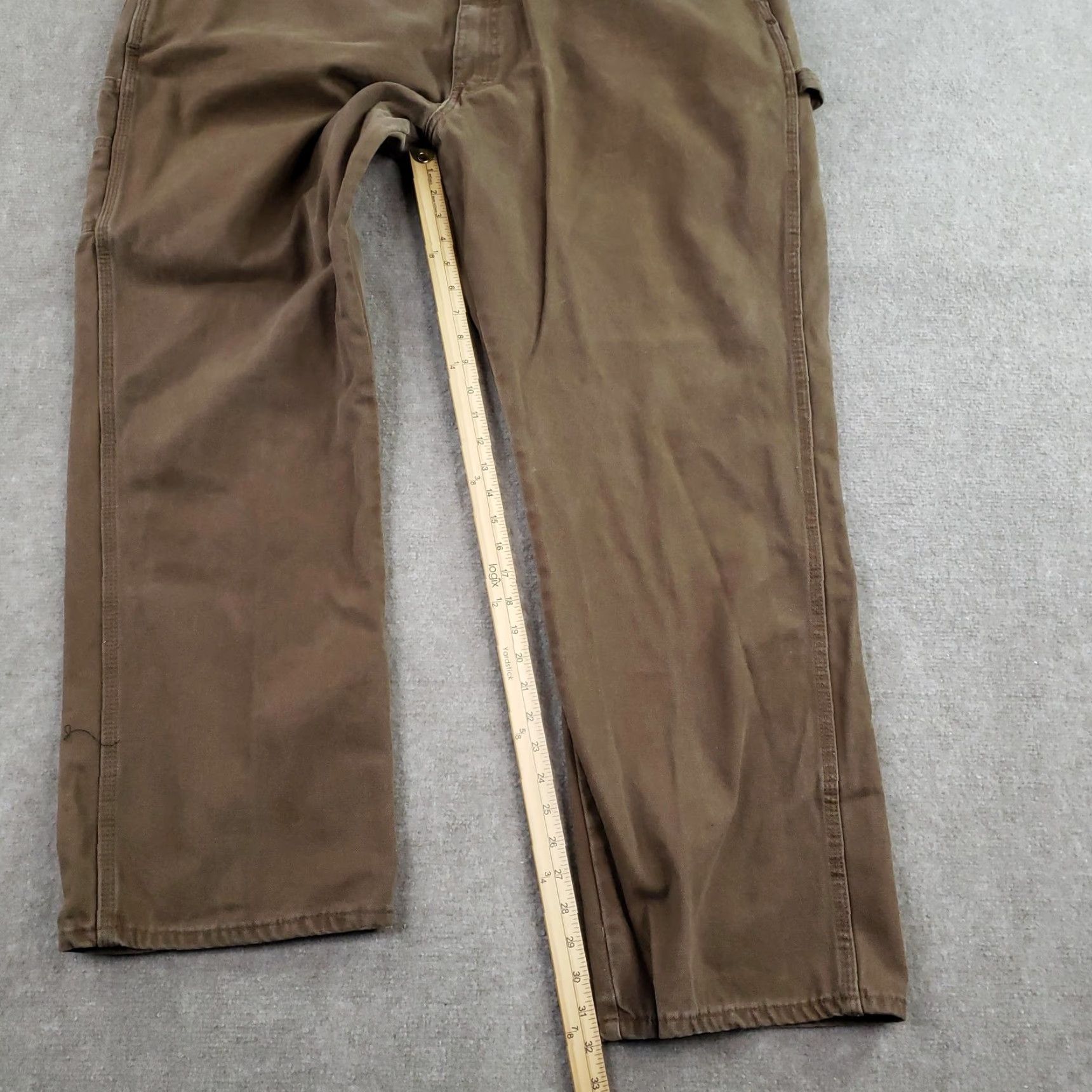 Dickies Dickies Pants Mens 44 Brown Relaxed Fit Carpenter Workwear Cotton 44x32 Size US 44 / EU 60 - 2 Thumbnail