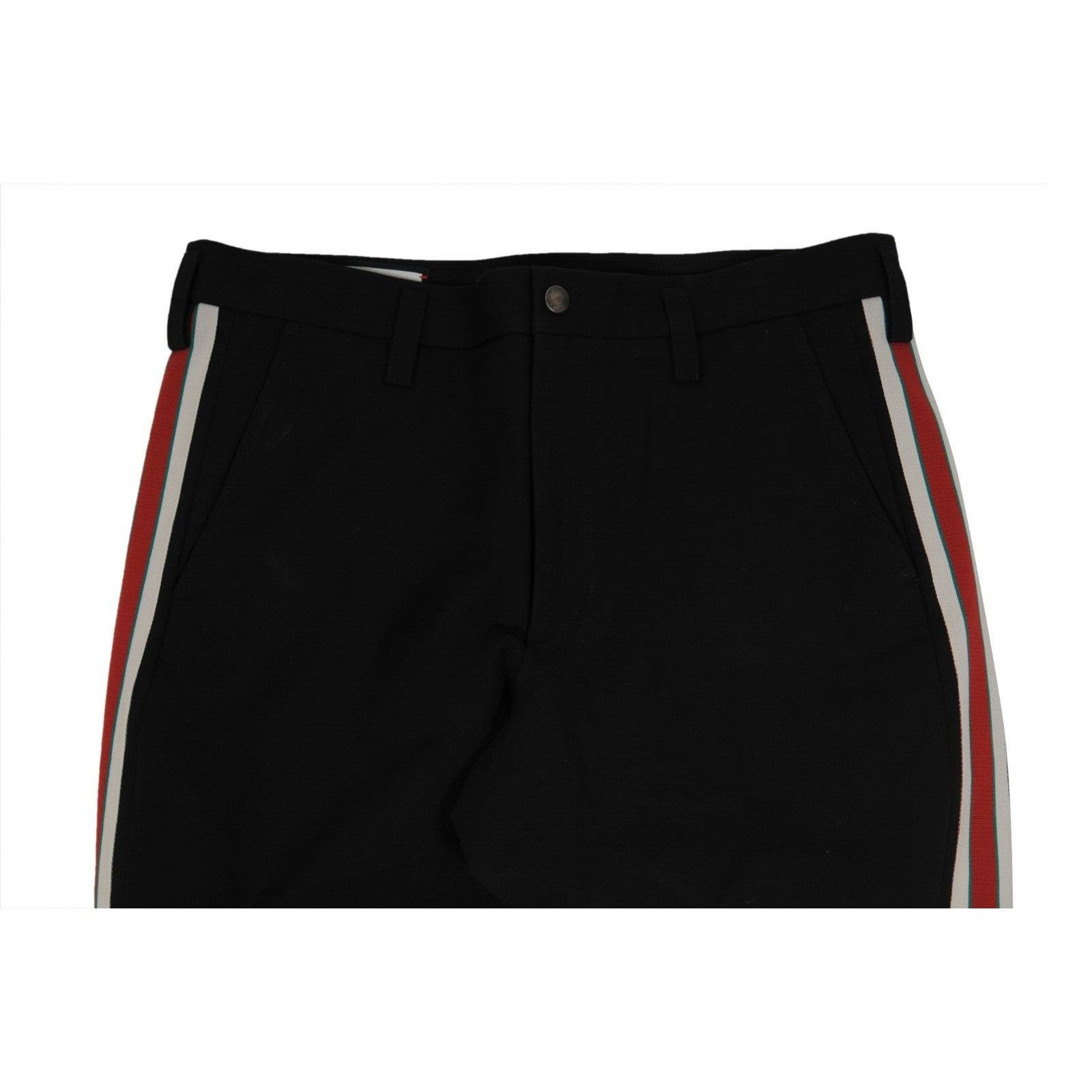 Gucci Side Stripe Logo Pants IT 50 Black Stretch Size US 34 / EU 50 - 6 Thumbnail